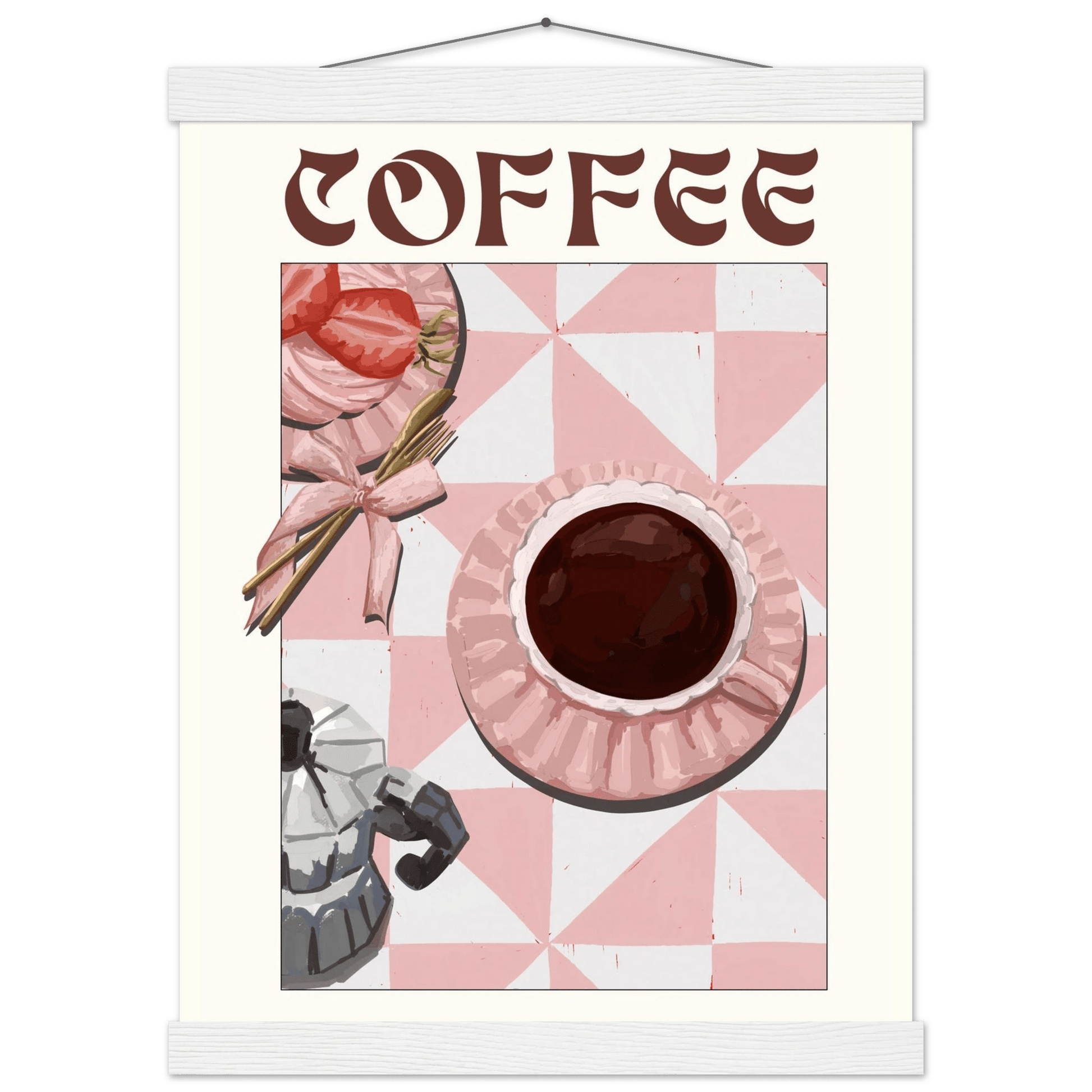 Coffee Poster – Cozy Breakfast Kitchen Wall Art Print (Digital & Printed Options) - Evergreen Posters