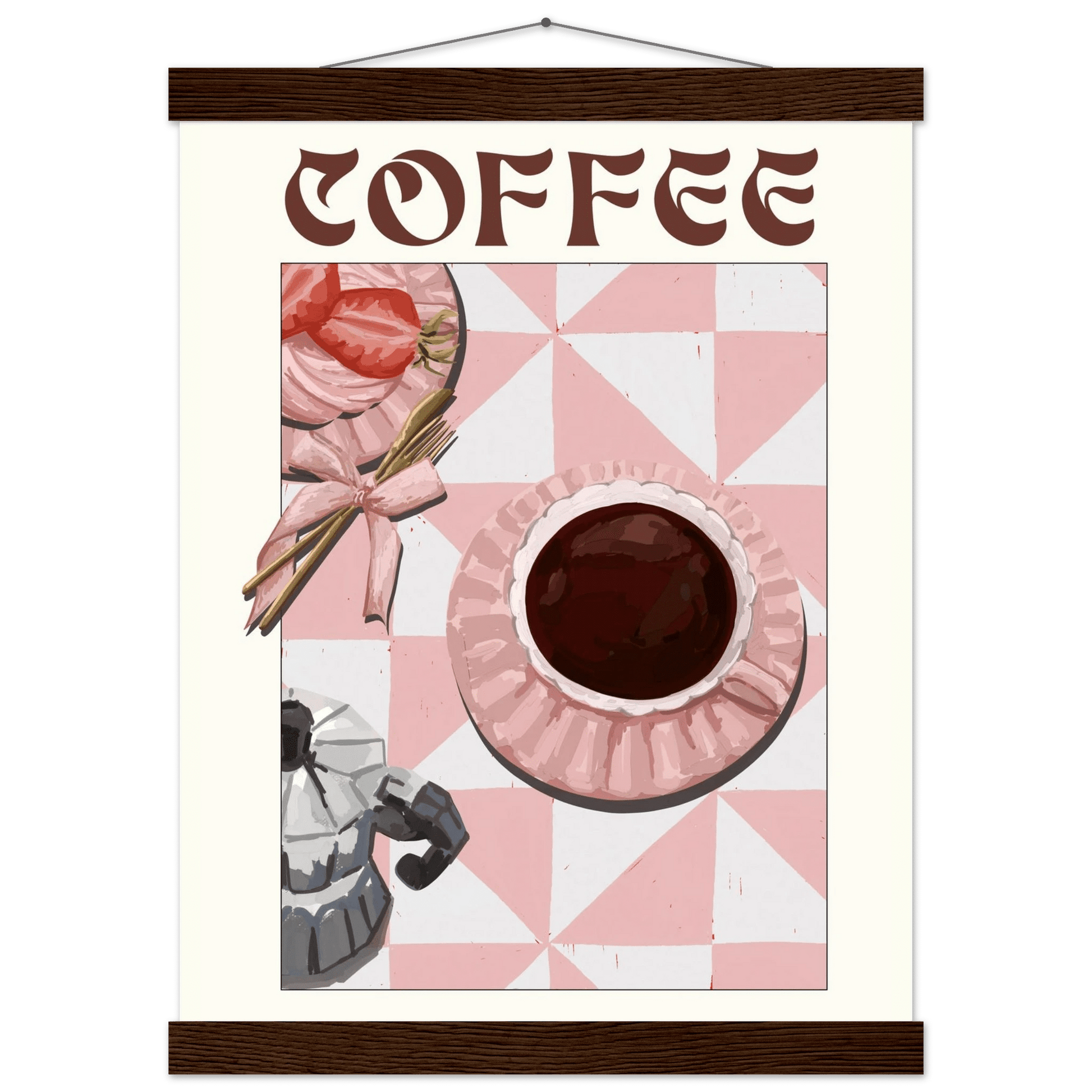 Coffee Poster – Cozy Breakfast Kitchen Wall Art Print (Digital & Printed Options) - Evergreen Posters