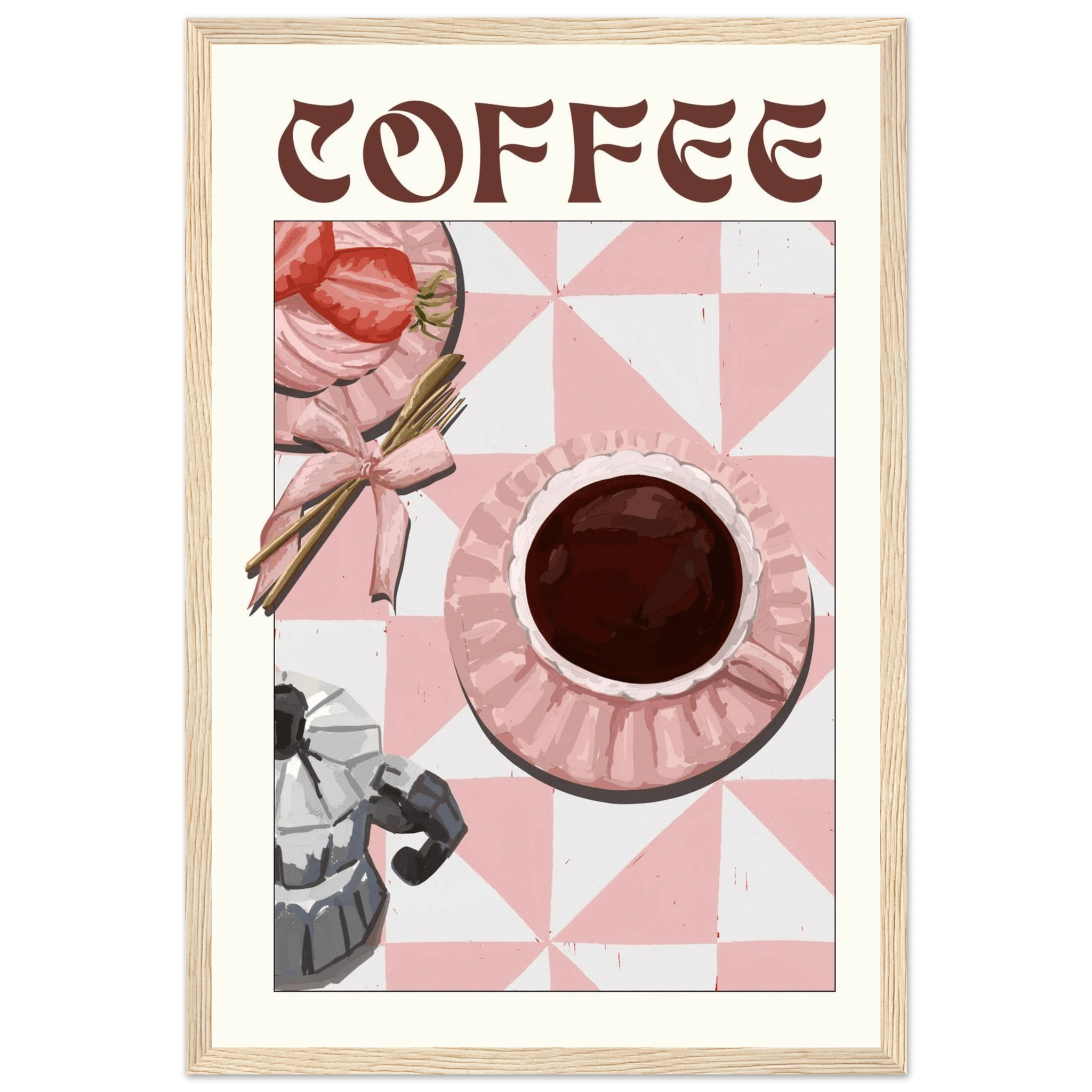Coffee Poster – Cozy Breakfast Kitchen Wall Art Print (Digital & Printed Options) - Evergreen Posters