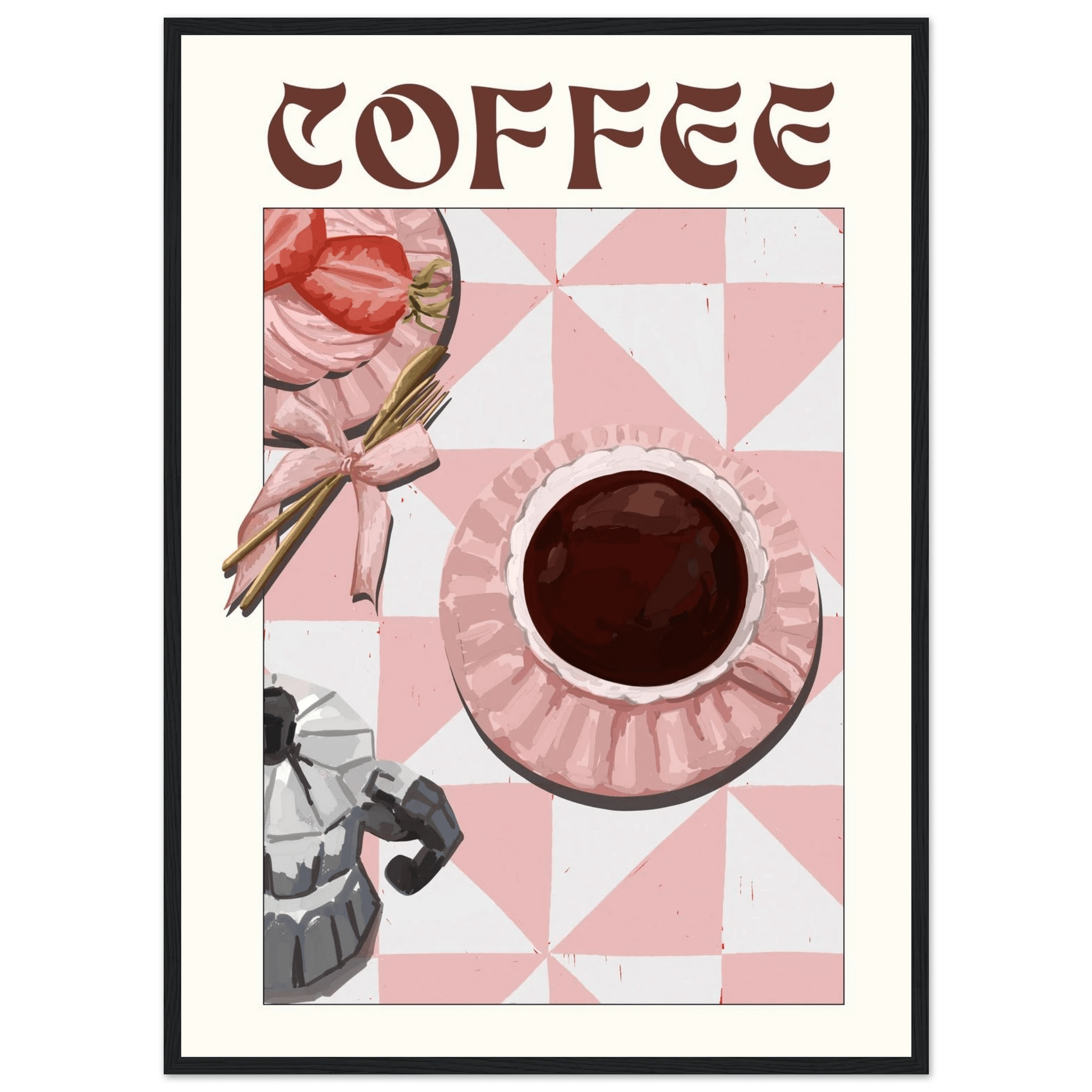 Coffee Poster – Cozy Breakfast Kitchen Wall Art Print (Digital & Printed Options) - Evergreen Posters