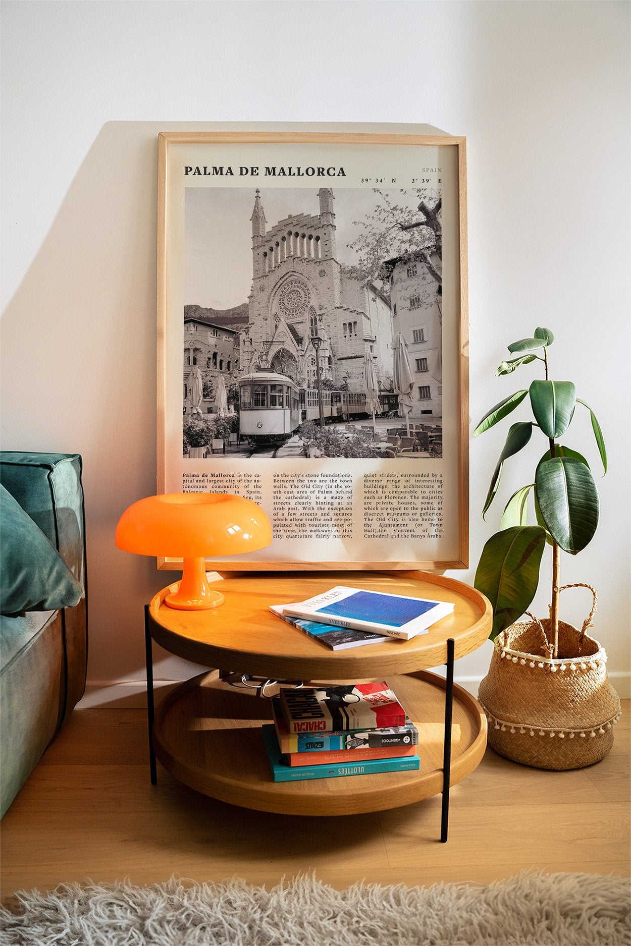 Palma de Mallorca Poster | Black & White Spain Wall Art | Travel Print | Mediterranean Decor - Evergreen Posters