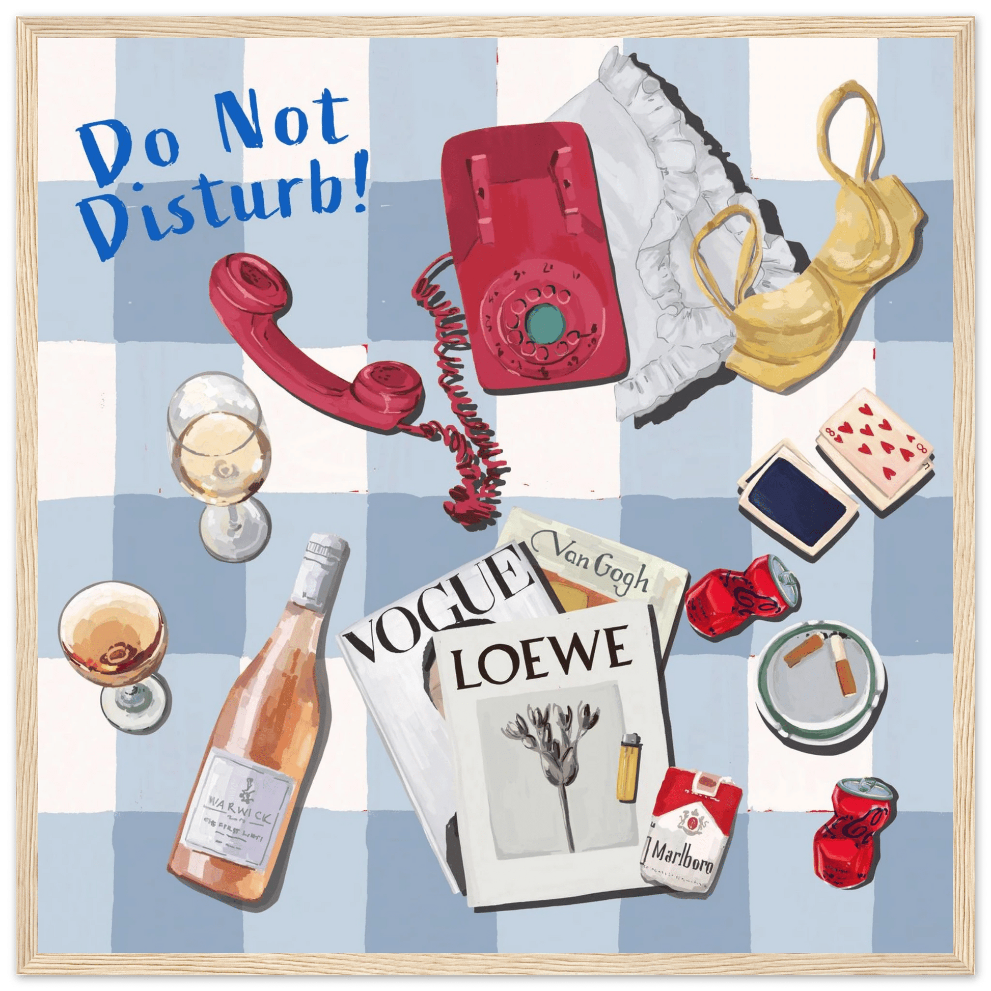 Do Not Disturb Poster | Dopamine Wall Art | Retro Bedroom Quote Print - Evergreen Posters - 14