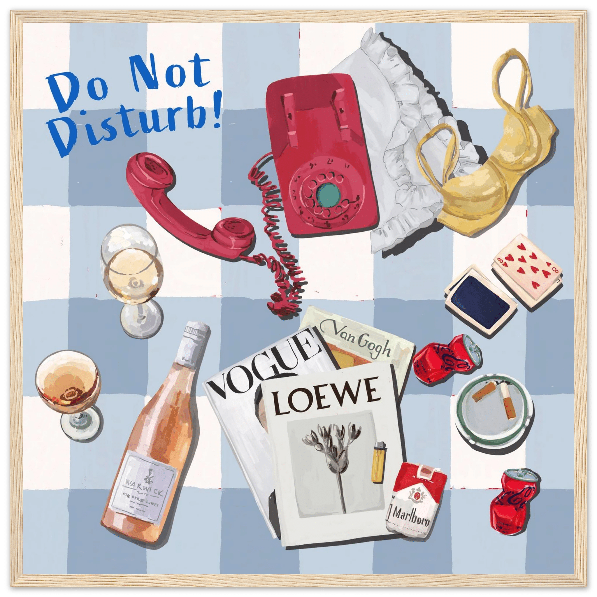 Do Not Disturb Poster | Dopamine Wall Art | Retro Bedroom Quote Print - Evergreen Posters - 14