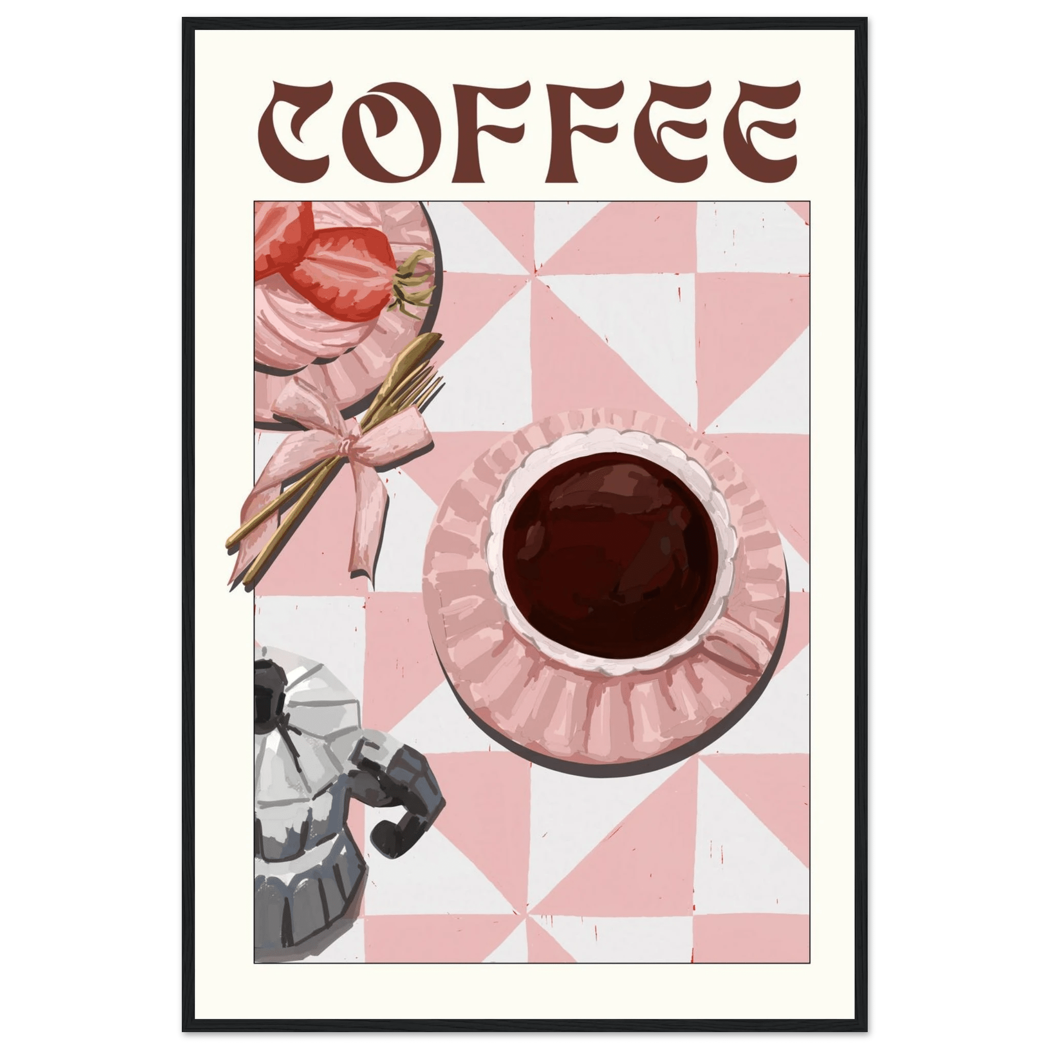 Coffee Poster – Cozy Breakfast Kitchen Wall Art Print (Digital & Printed Options) - Evergreen Posters
