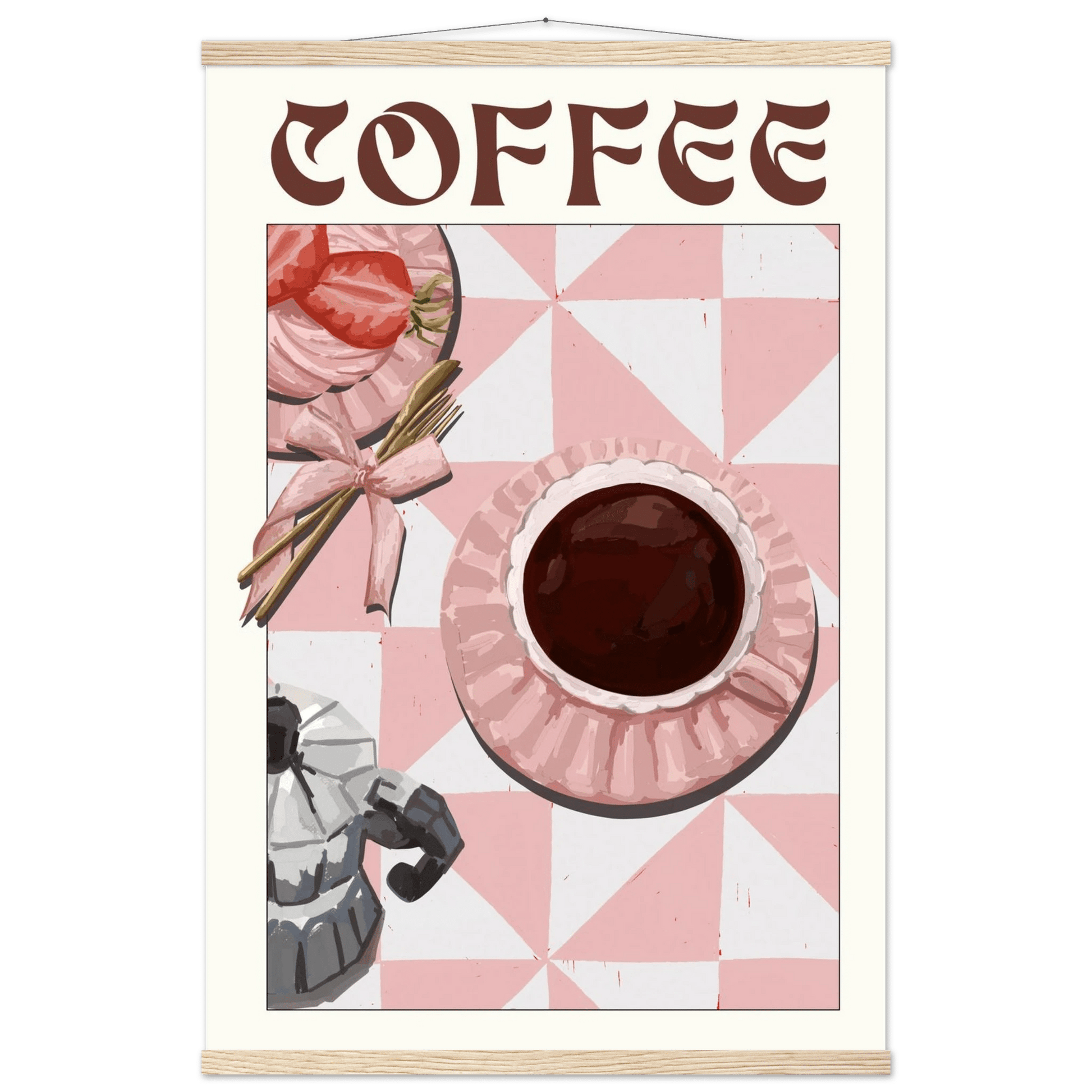 Coffee Poster – Cozy Breakfast Kitchen Wall Art Print (Digital & Printed Options) - Evergreen Posters