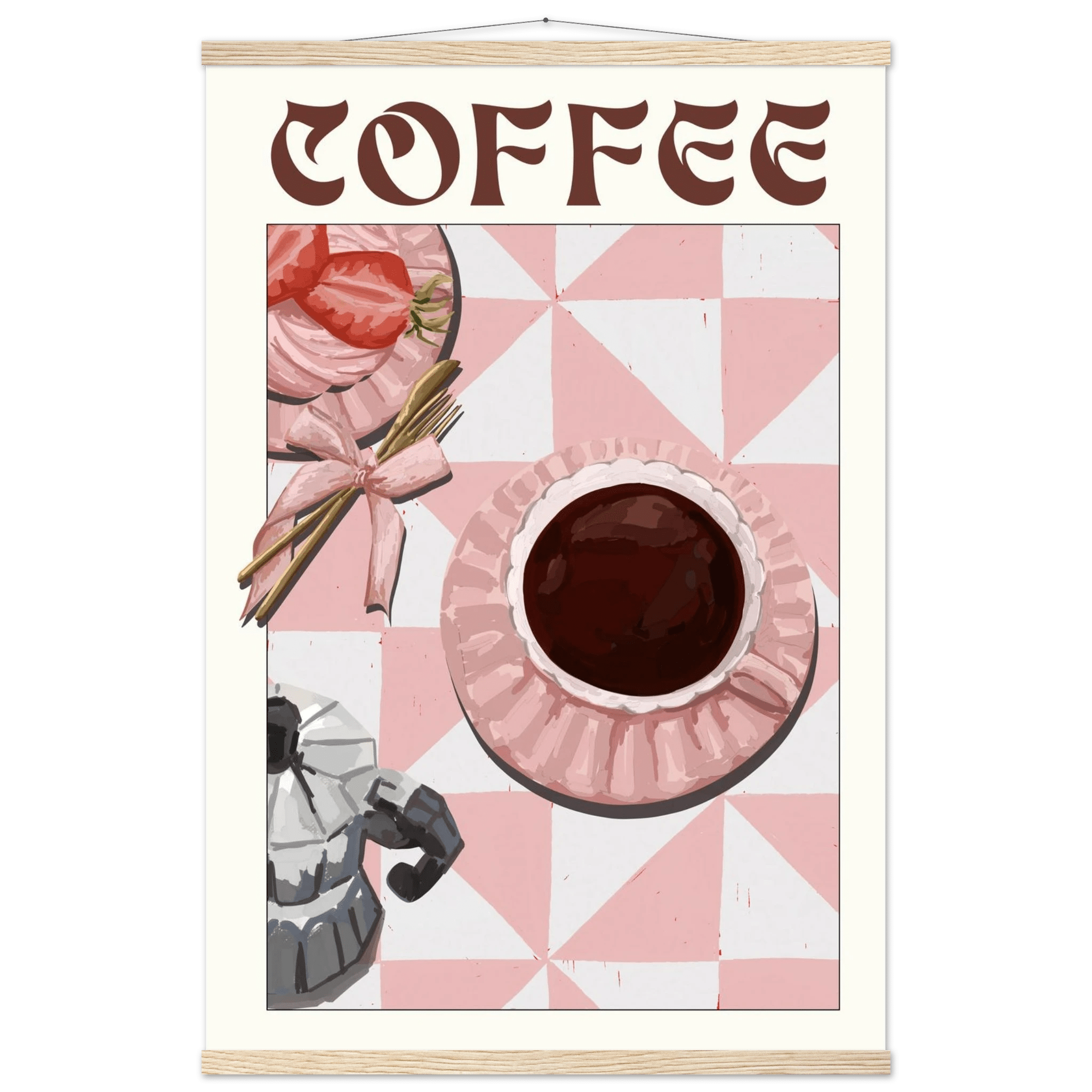 Coffee Poster – Cozy Breakfast Kitchen Wall Art Print (Digital & Printed Options) - Evergreen Posters