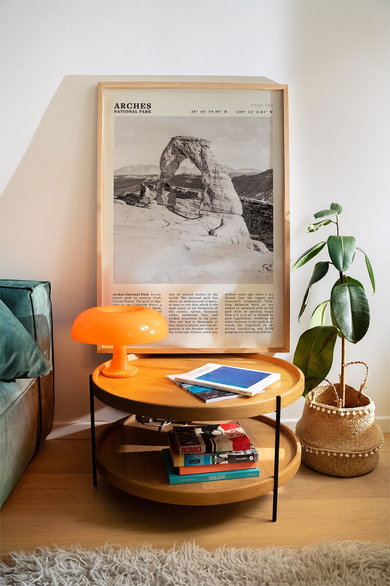 Arches National Park Poster | Black & White Utah Wall Art | Delicate Arch Print - Evergreen Posters