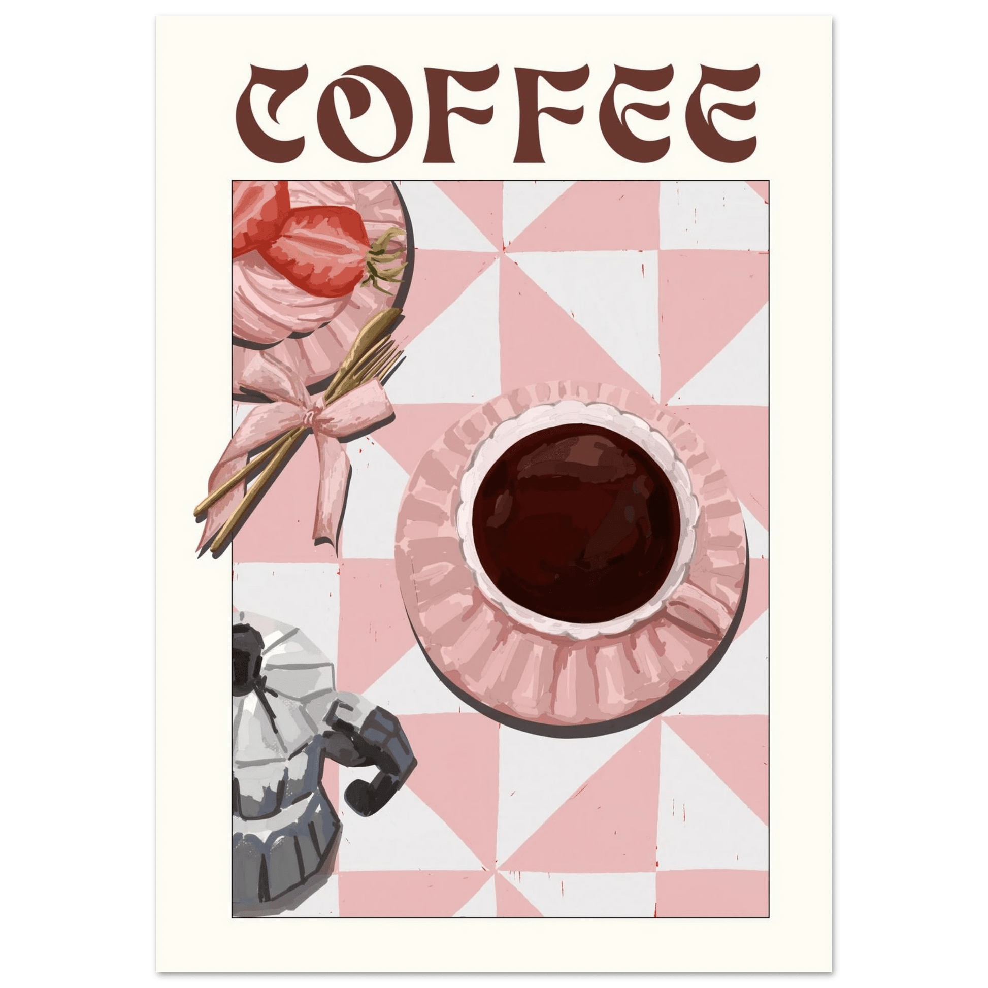 Coffee Poster – Cozy Breakfast Kitchen Wall Art Print (Digital & Printed Options) - Evergreen Posters