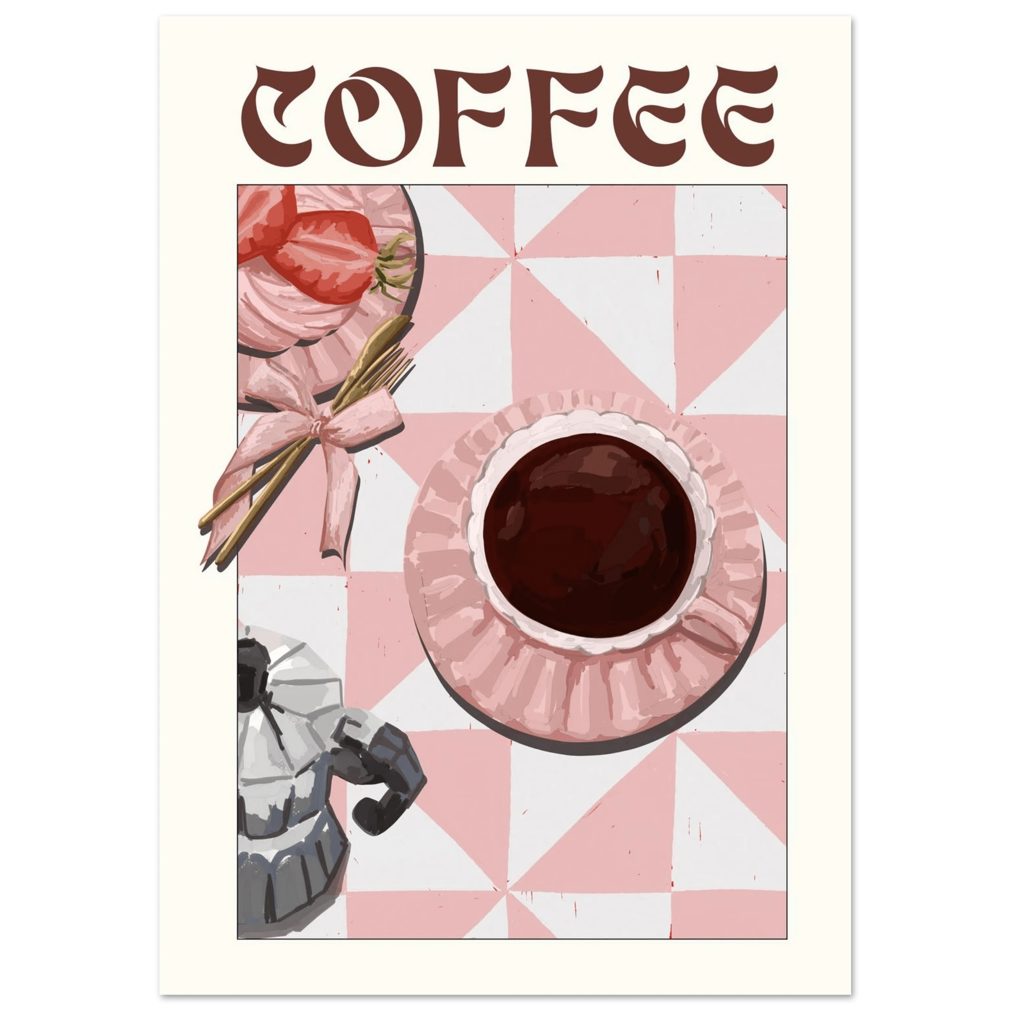 Coffee Poster – Cozy Breakfast Kitchen Wall Art Print (Digital & Printed Options) - Evergreen Posters