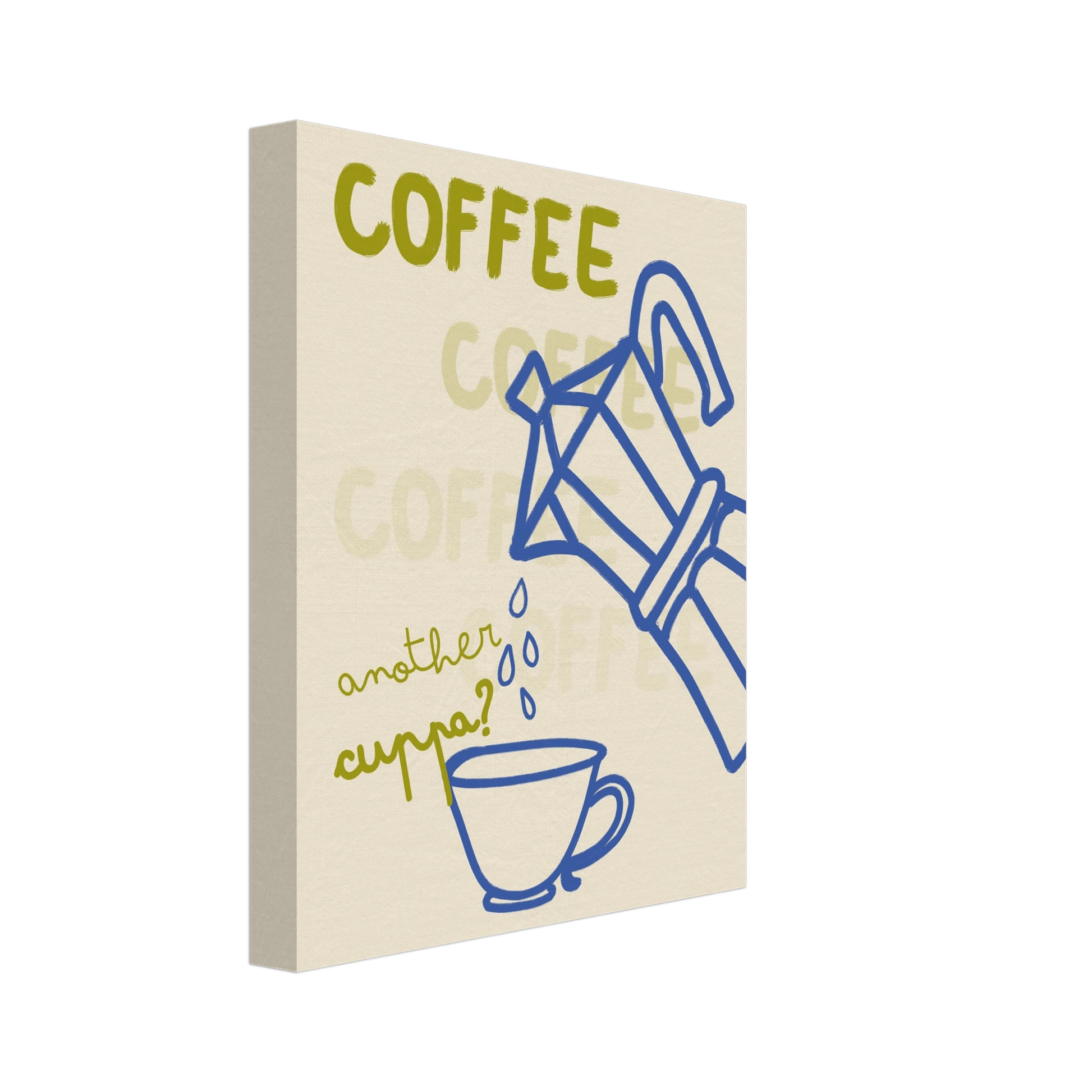 Coffee Print | Another Cuppa Moka Pot Wall Art | Kitchen Coffee Poster - Evergreen Posters