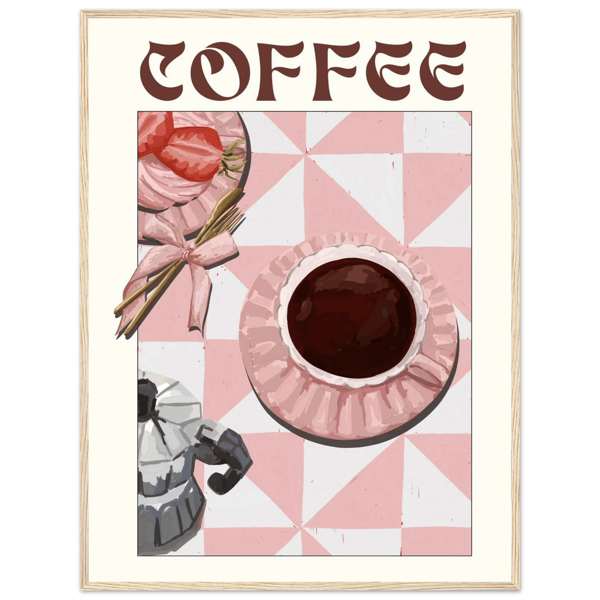 Coffee Poster – Cozy Breakfast Kitchen Wall Art Print (Digital & Printed Options) - Evergreen Posters