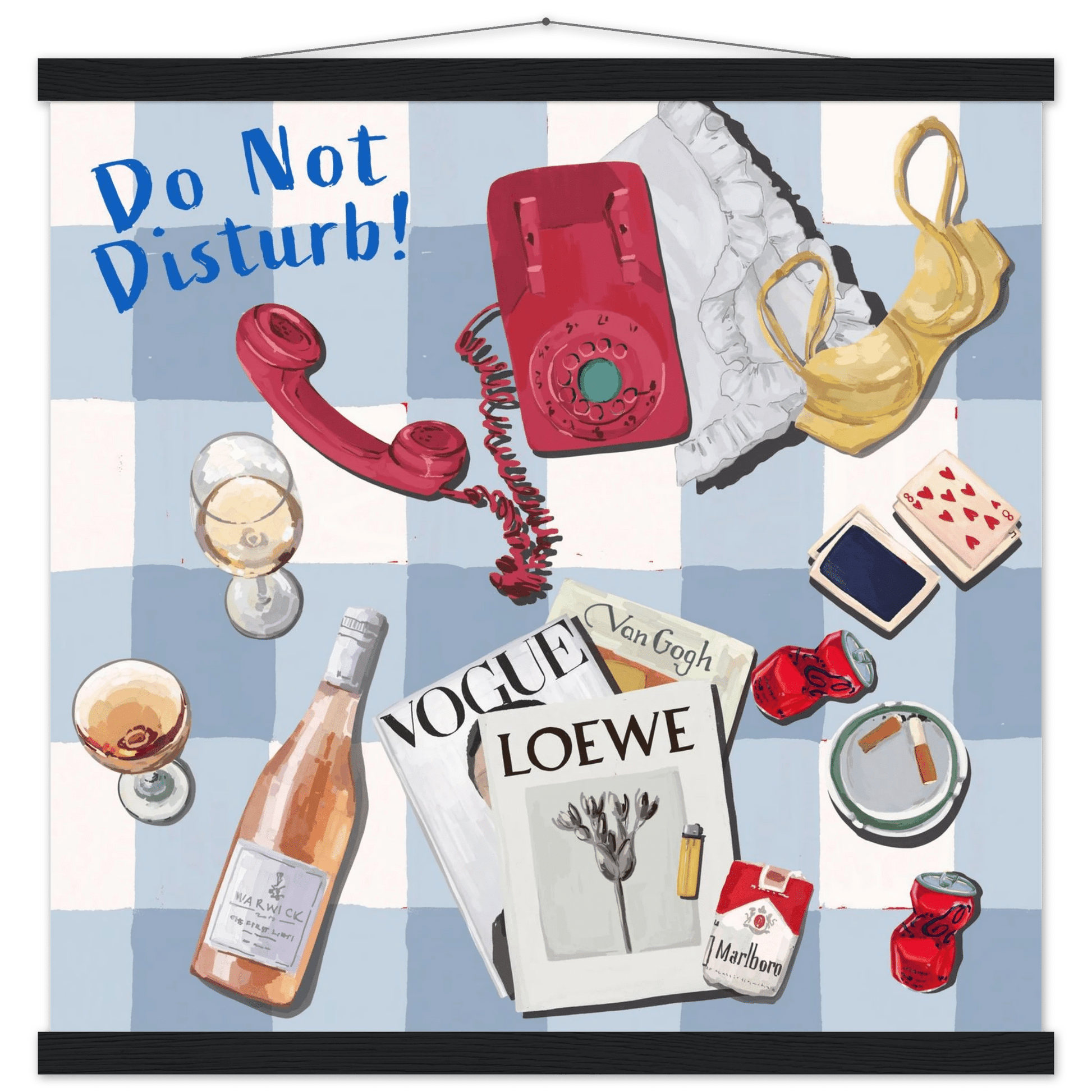 Do Not Disturb Poster | Dopamine Wall Art | Retro Bedroom Quote Print - Evergreen Posters - 28