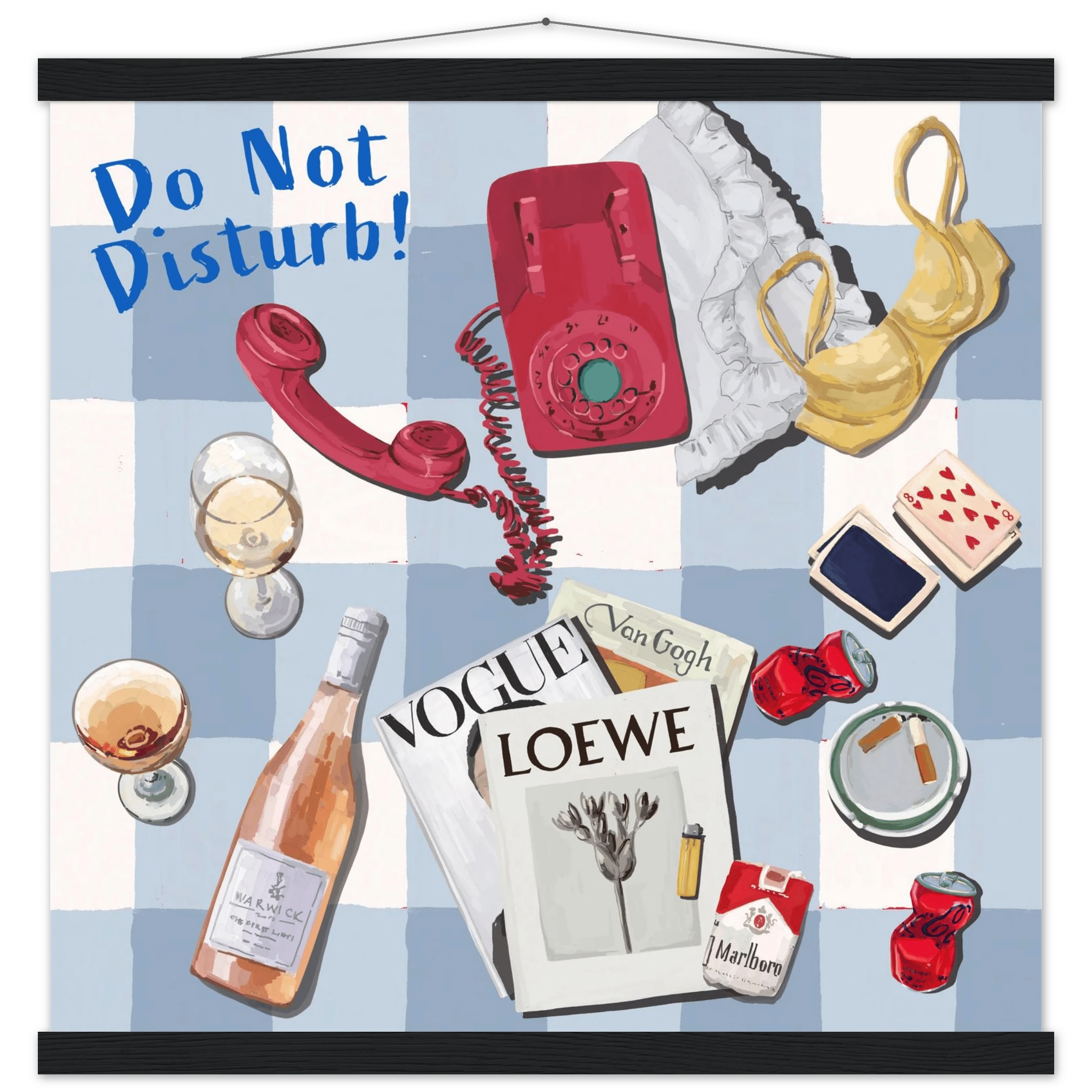 Do Not Disturb Poster | Dopamine Wall Art | Retro Bedroom Quote Print - Evergreen Posters - 28