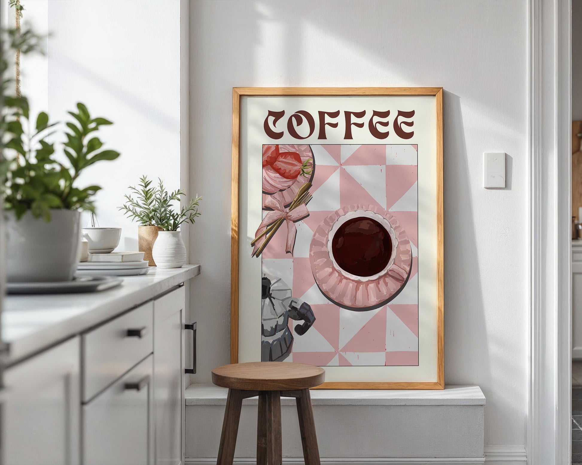 Coffee Poster – Cozy Breakfast Kitchen Wall Art Print (Digital & Printed Options) - Evergreen Posters