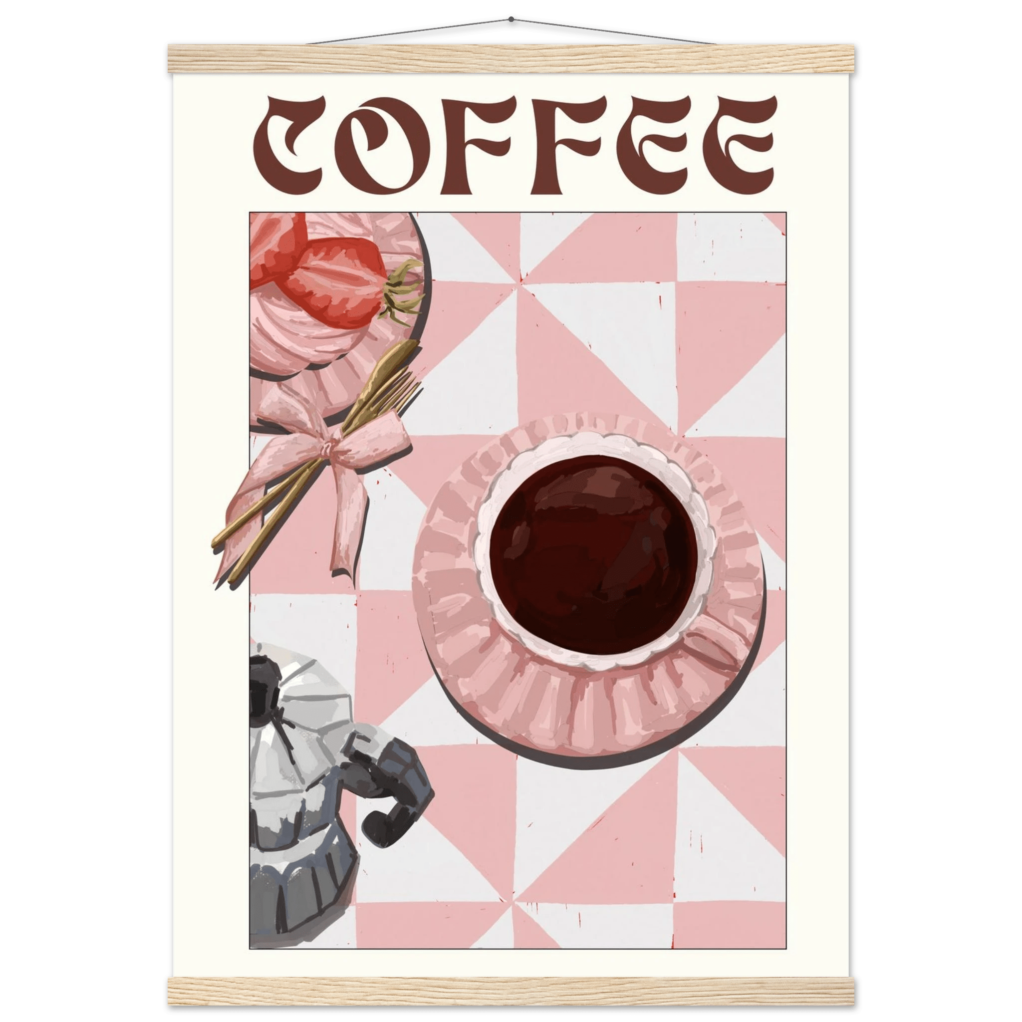 Coffee Poster – Cozy Breakfast Kitchen Wall Art Print (Digital & Printed Options) - Evergreen Posters