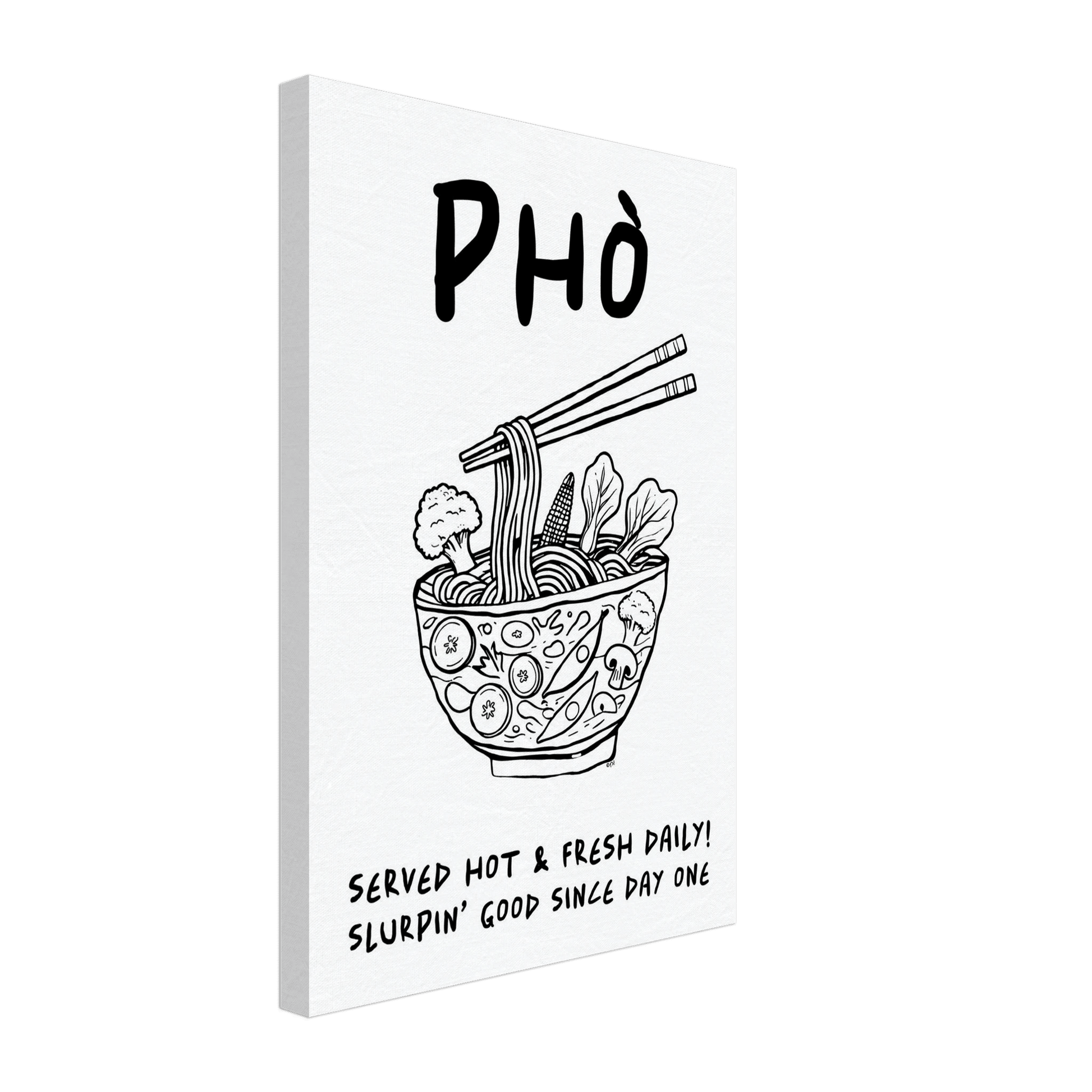 Pho Poster – Funny Vietnamese Kitchen Wall Art Print (Digital & Printed Options) - Evergreen Posters