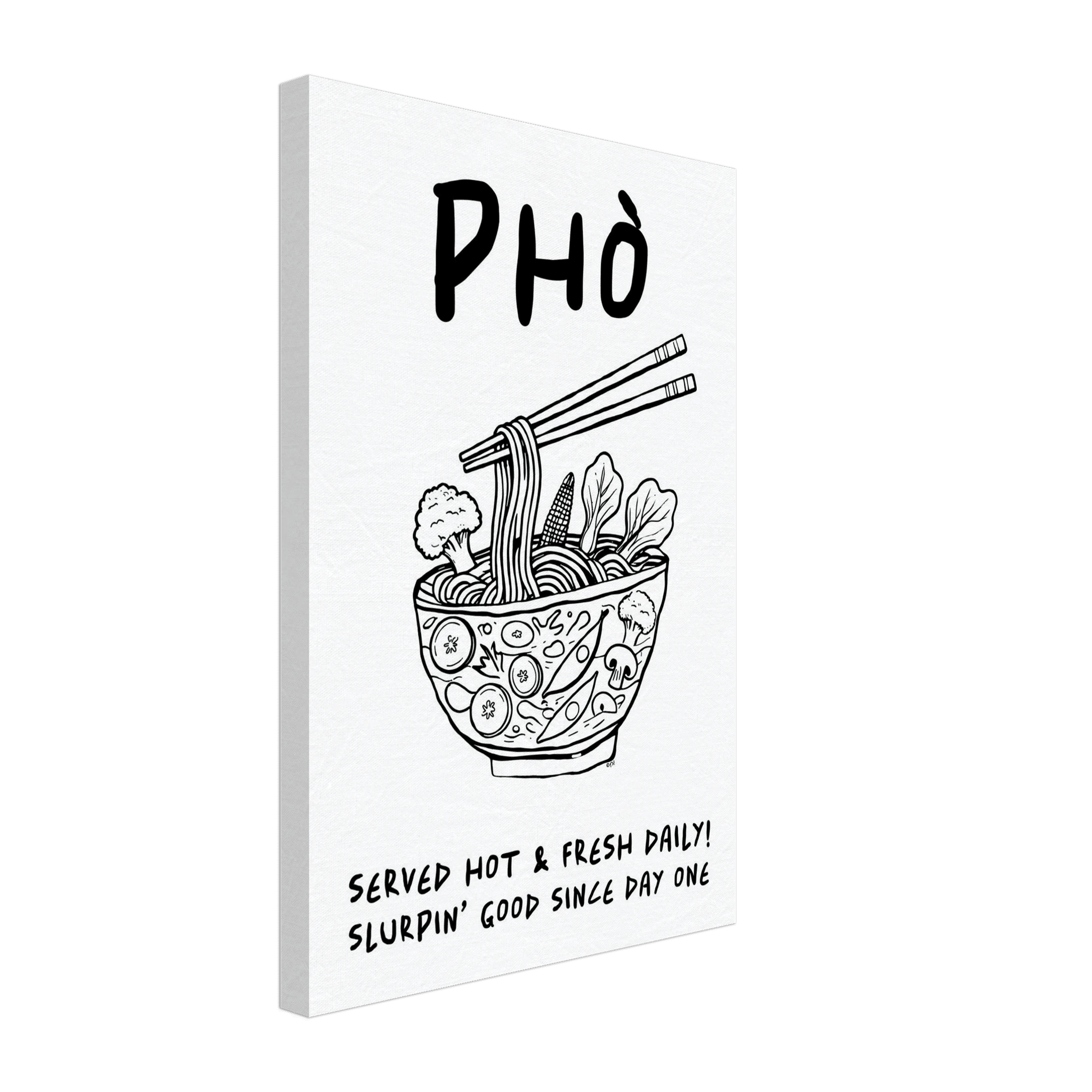Pho Poster – Funny Vietnamese Kitchen Wall Art Print (Digital & Printed Options) - Evergreen Posters