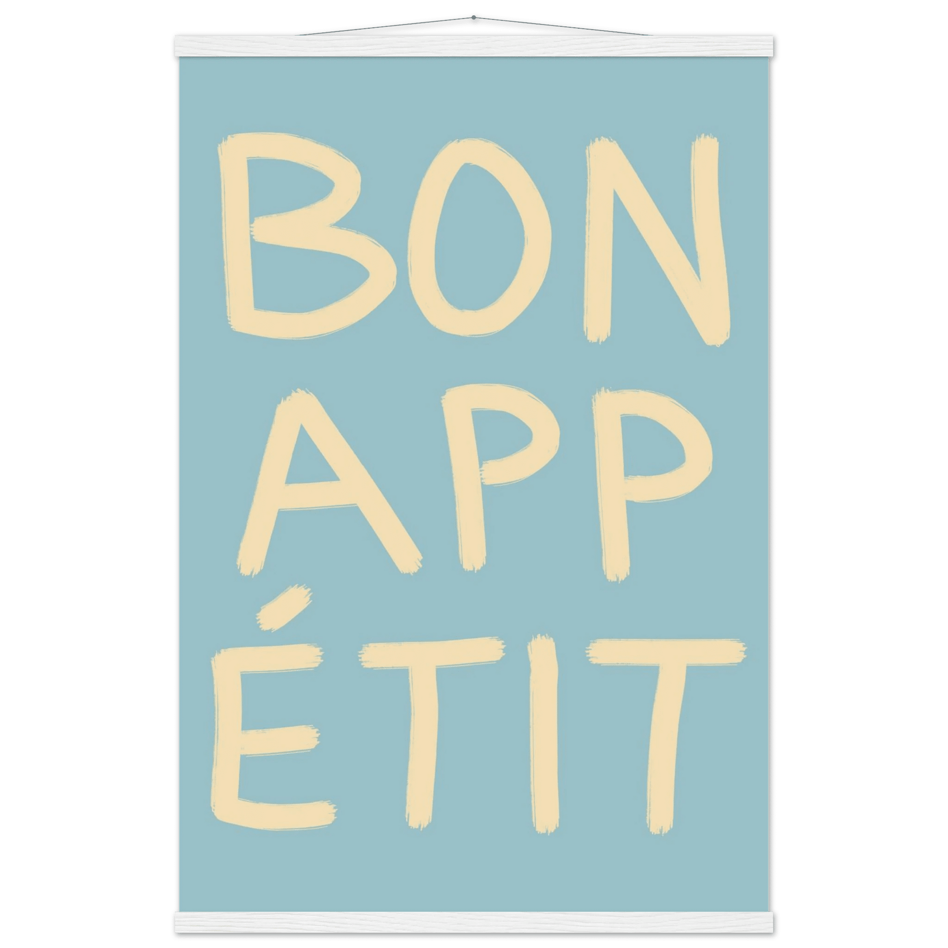 Bon Appétit Kitchen Poster | French Typography Wall Art | Retro Dining Room Print Decor - Evergreen Posters