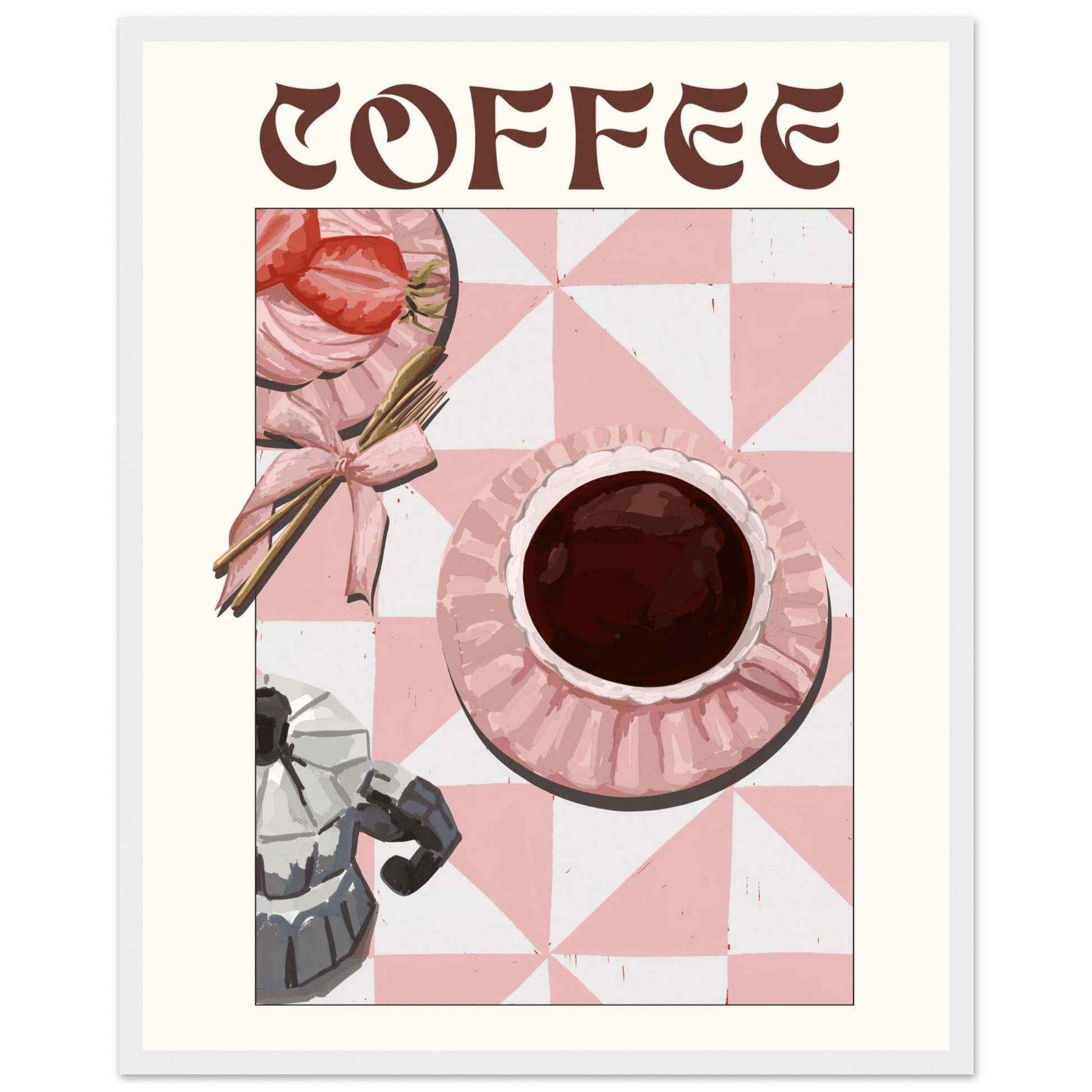 Coffee Poster – Cozy Breakfast Kitchen Wall Art Print (Digital & Printed Options) - Evergreen Posters