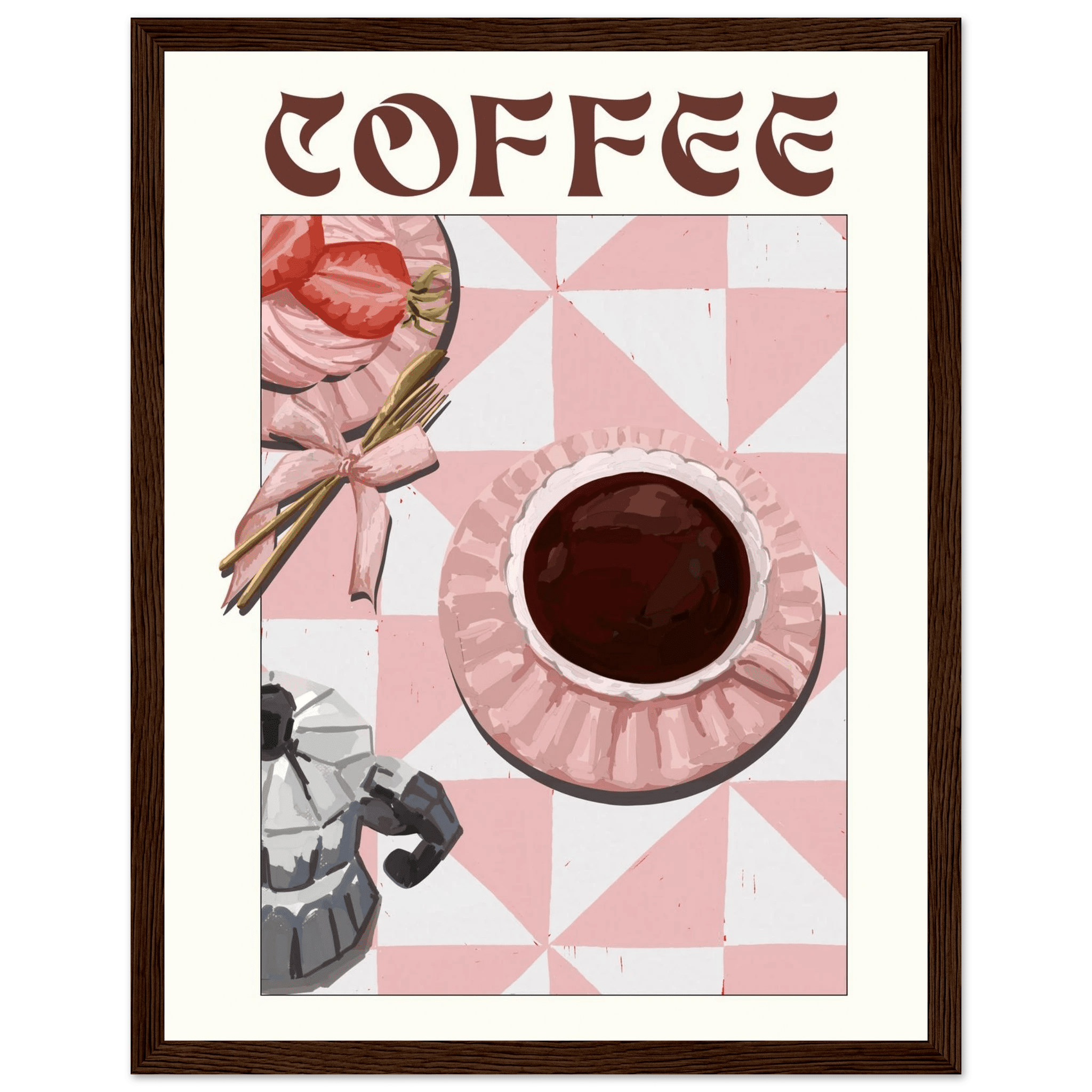 Coffee Poster – Cozy Breakfast Kitchen Wall Art Print (Digital & Printed Options) - Evergreen Posters