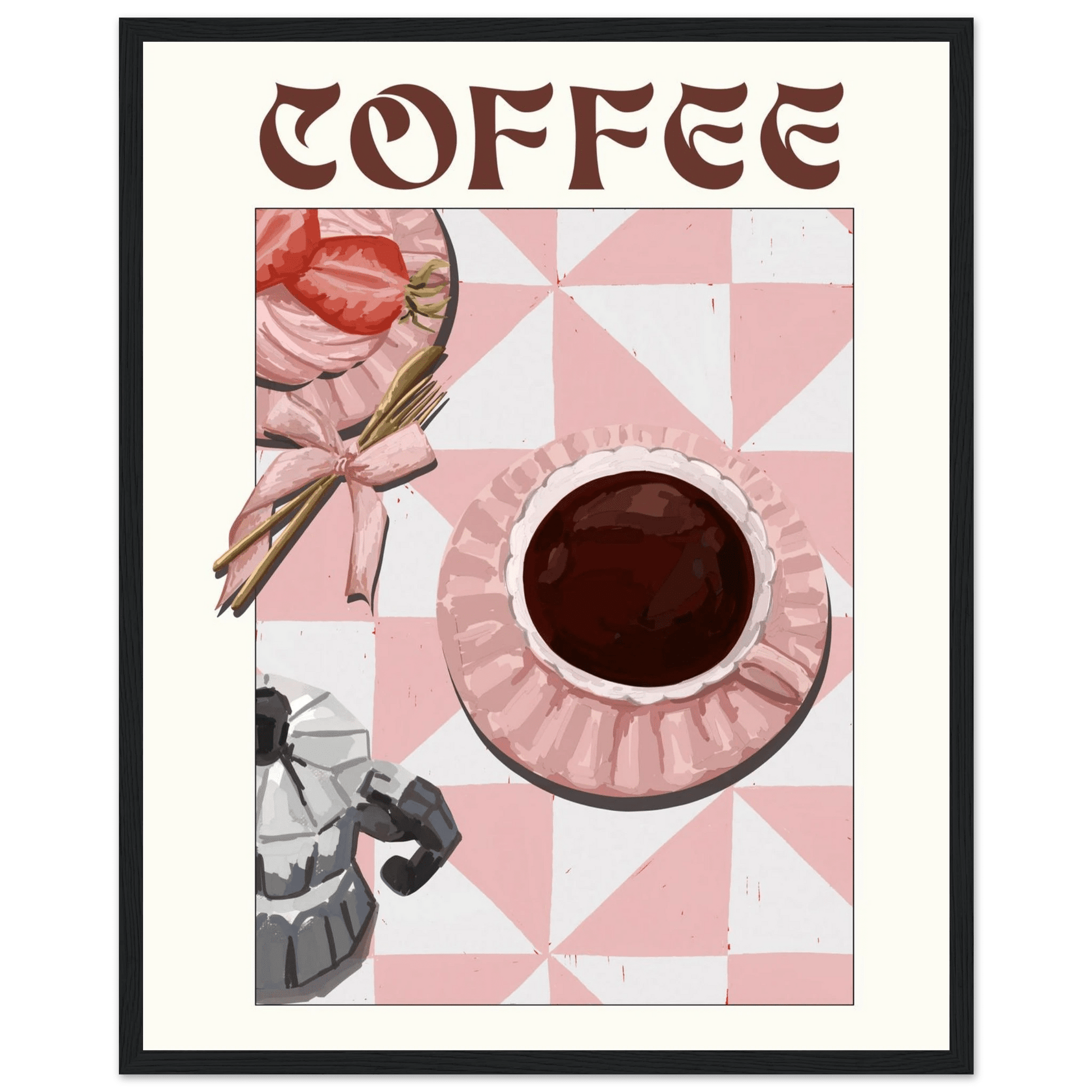 Coffee Poster – Cozy Breakfast Kitchen Wall Art Print (Digital & Printed Options) - Evergreen Posters