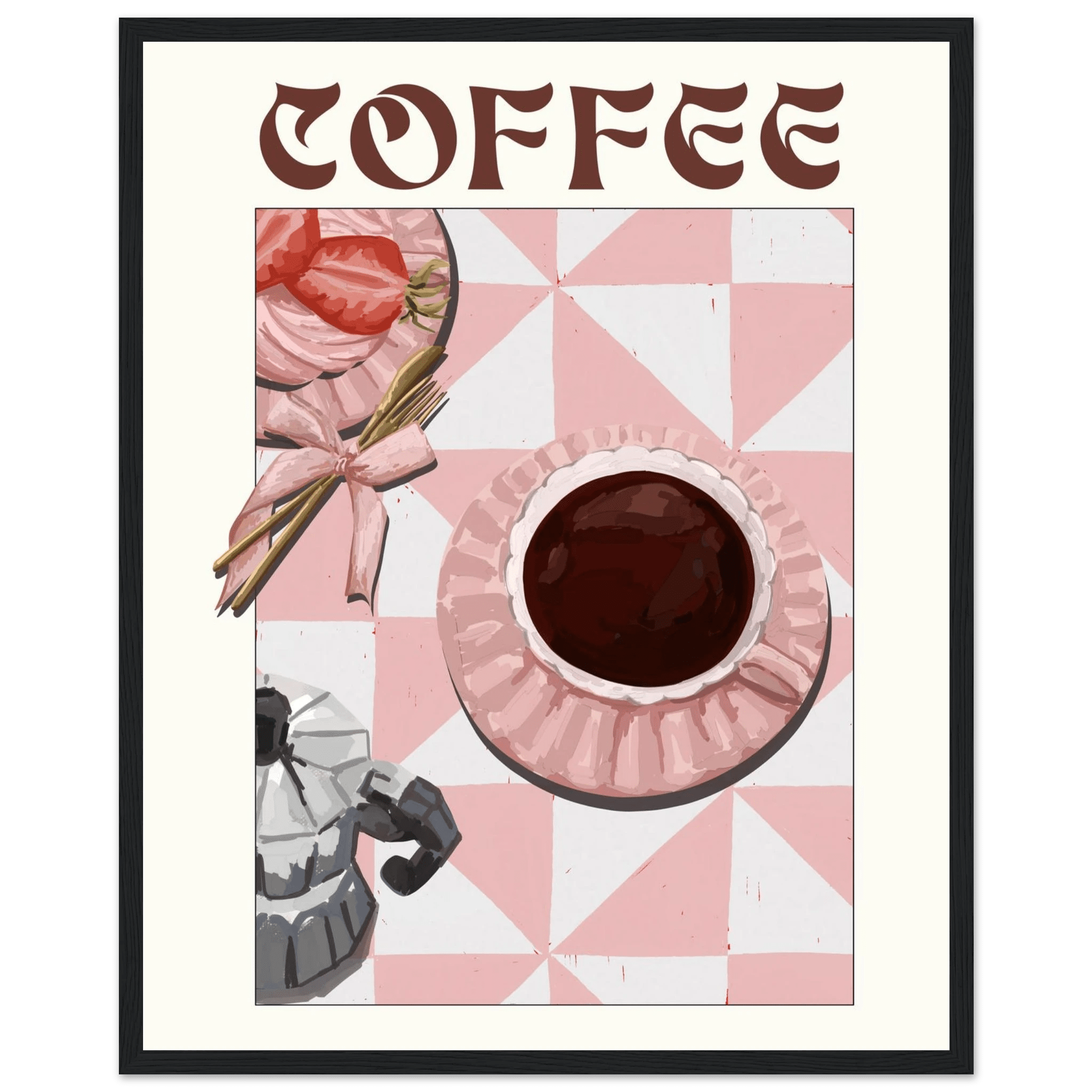 Coffee Poster – Cozy Breakfast Kitchen Wall Art Print (Digital & Printed Options) - Evergreen Posters