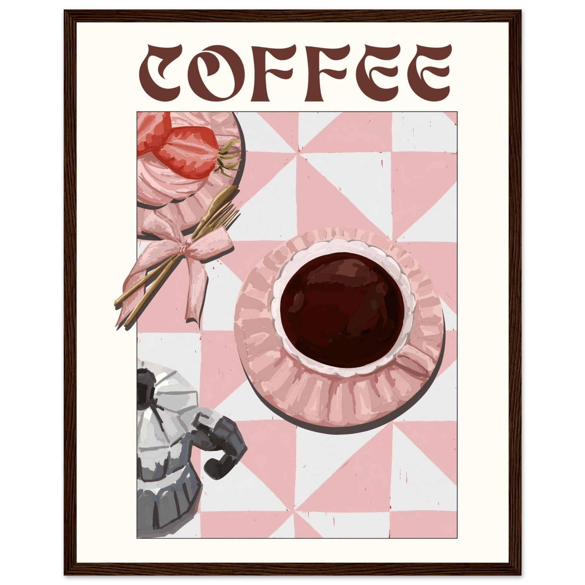 Coffee Poster – Cozy Breakfast Kitchen Wall Art Print (Digital & Printed Options) - Evergreen Posters
