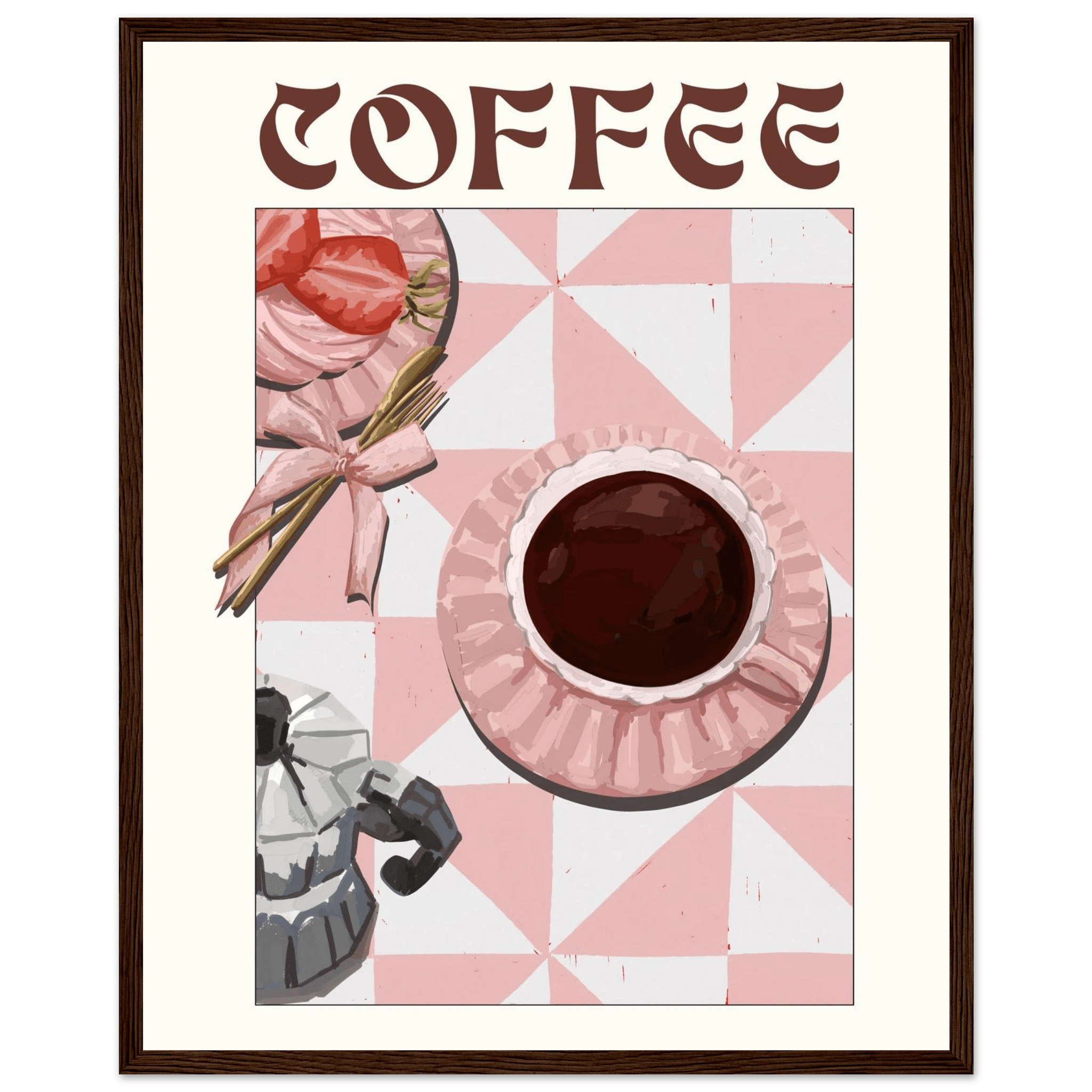 Coffee Poster – Cozy Breakfast Kitchen Wall Art Print (Digital & Printed Options) - Evergreen Posters