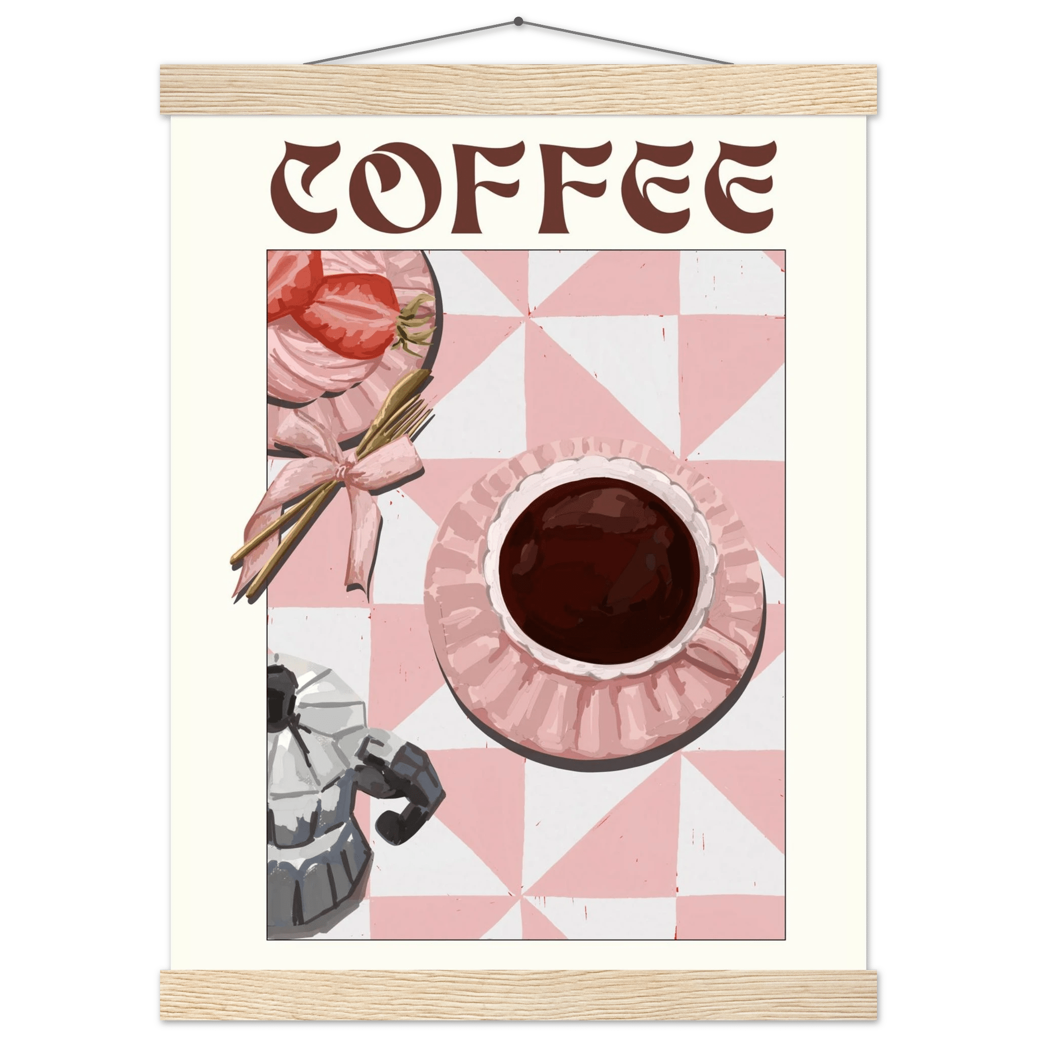 Coffee Poster – Cozy Breakfast Kitchen Wall Art Print (Digital & Printed Options) - Evergreen Posters