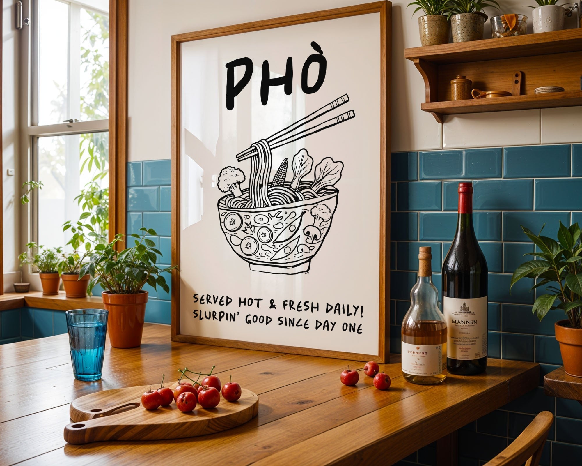 Pho Poster – Funny Vietnamese Kitchen Wall Art Print (Digital & Printed Options) - Evergreen Posters
