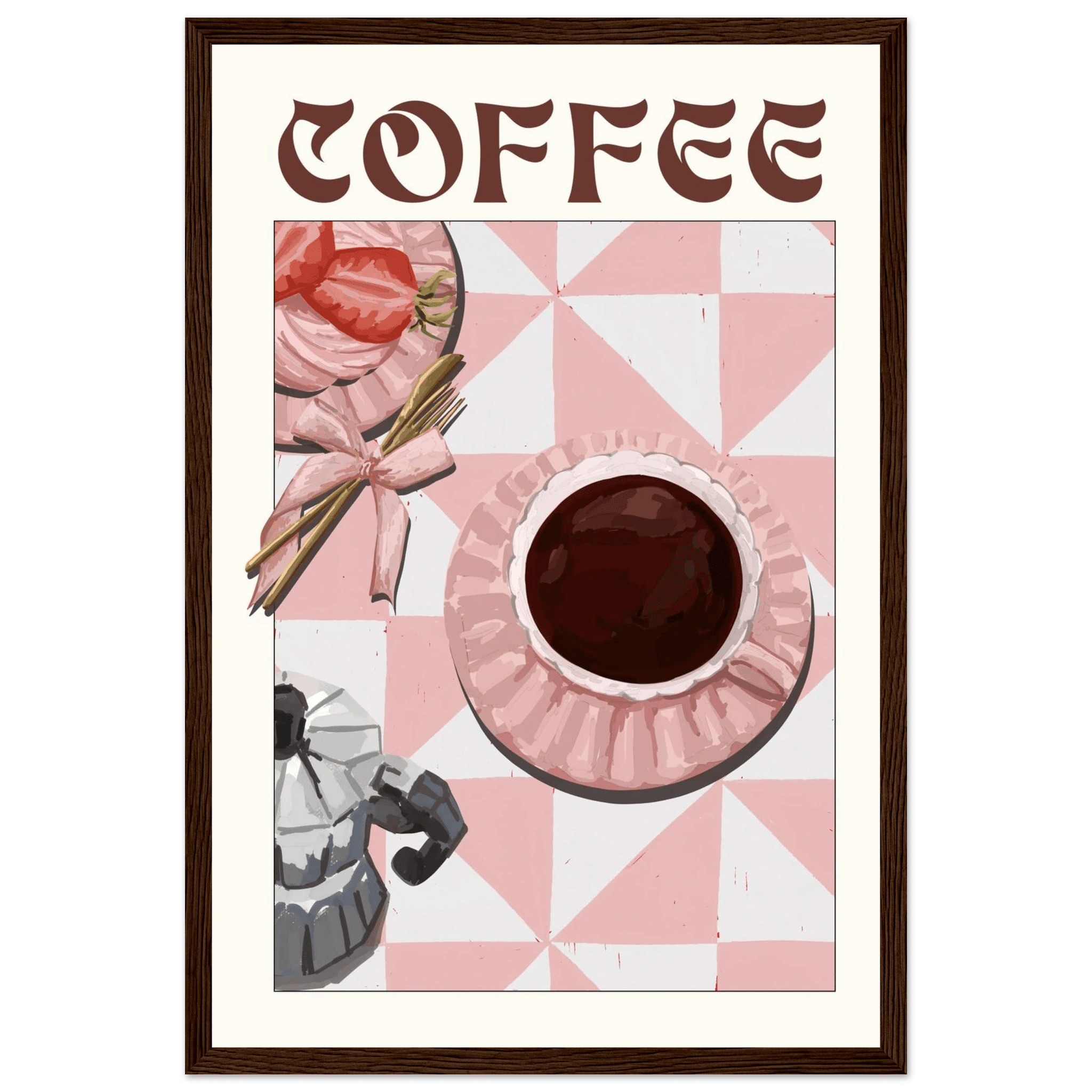 Coffee Poster – Cozy Breakfast Kitchen Wall Art Print (Digital & Printed Options) - Evergreen Posters