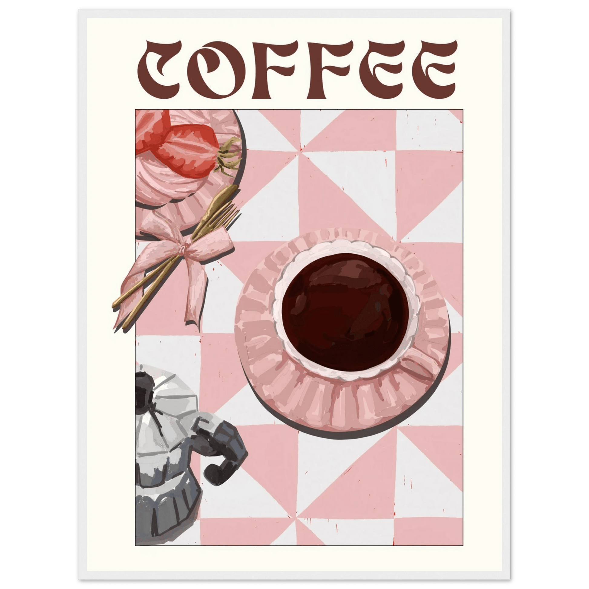 Coffee Poster – Cozy Breakfast Kitchen Wall Art Print (Digital & Printed Options) - Evergreen Posters