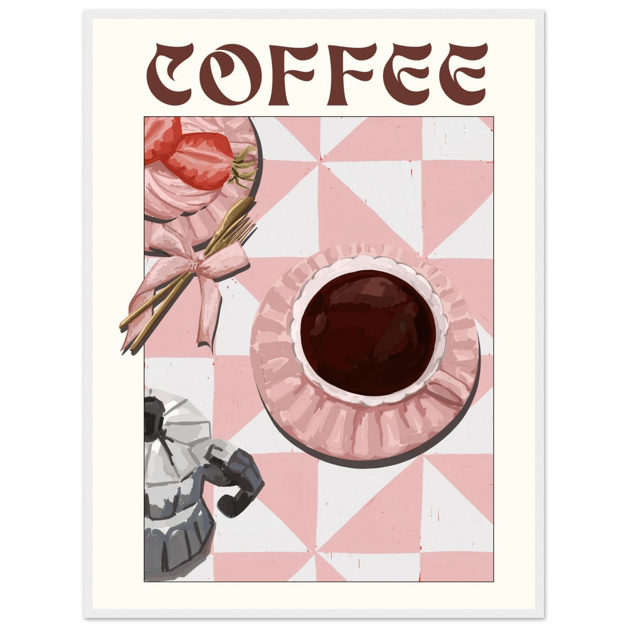 Coffee Poster – Cozy Breakfast Kitchen Wall Art Print (Digital & Printed Options) - Evergreen Posters