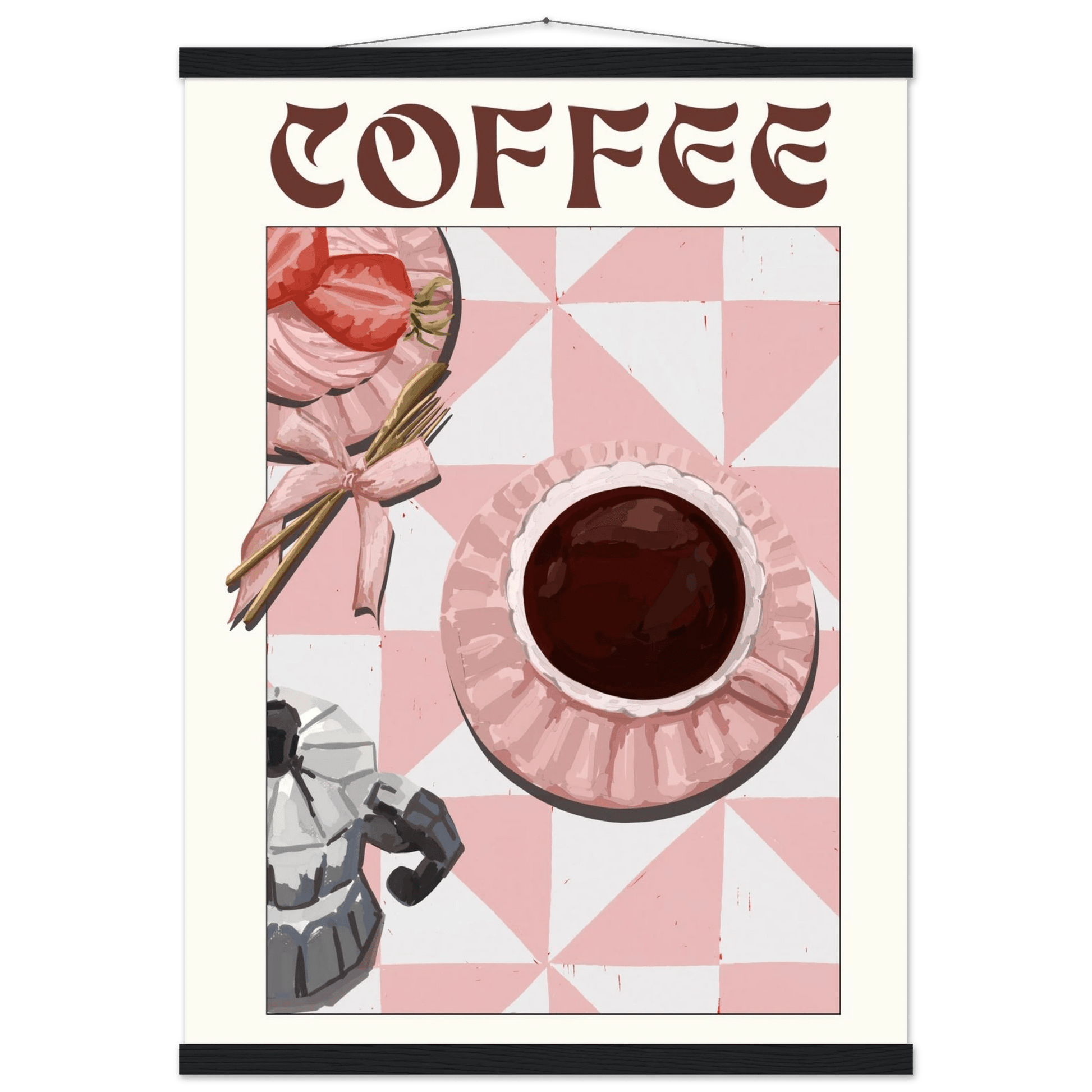 Coffee Poster – Cozy Breakfast Kitchen Wall Art Print (Digital & Printed Options) - Evergreen Posters