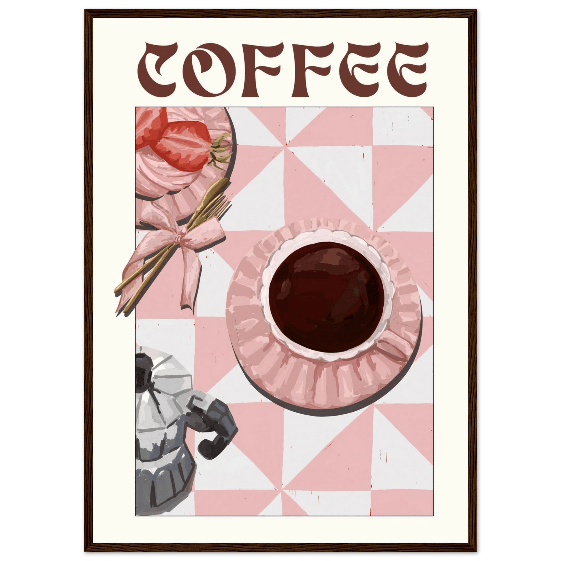 Coffee Poster – Cozy Breakfast Kitchen Wall Art Print (Digital & Printed Options) - Evergreen Posters