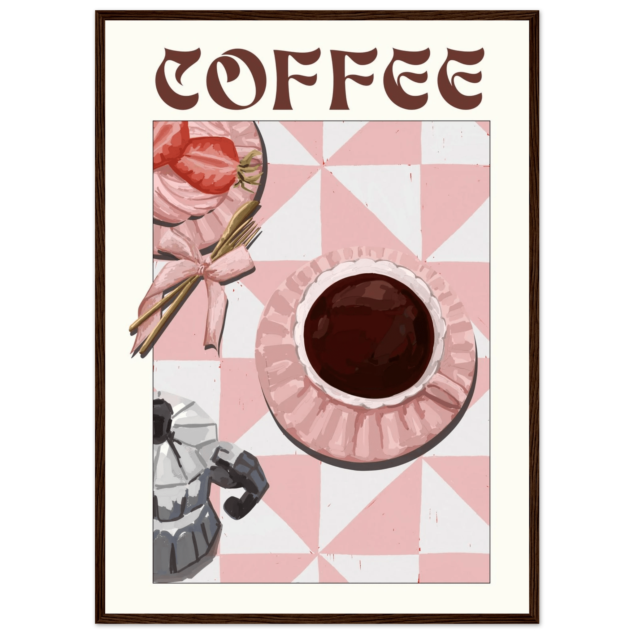 Coffee Poster – Cozy Breakfast Kitchen Wall Art Print (Digital & Printed Options) - Evergreen Posters