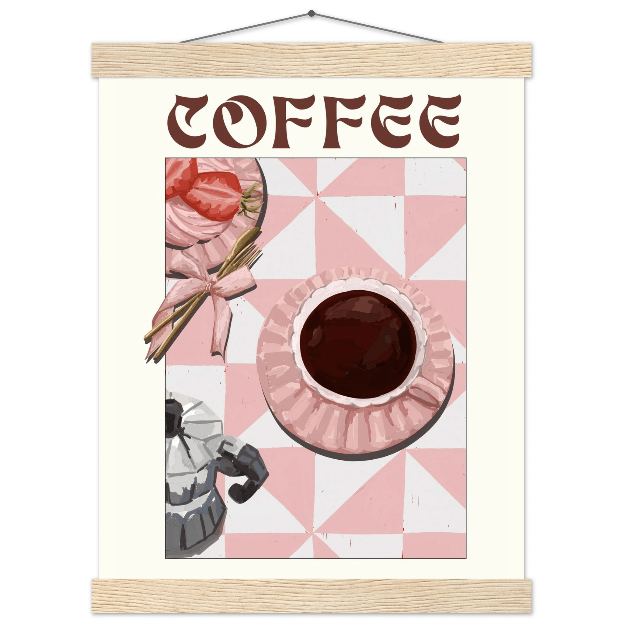 Coffee Poster – Cozy Breakfast Kitchen Wall Art Print (Digital & Printed Options) - Evergreen Posters