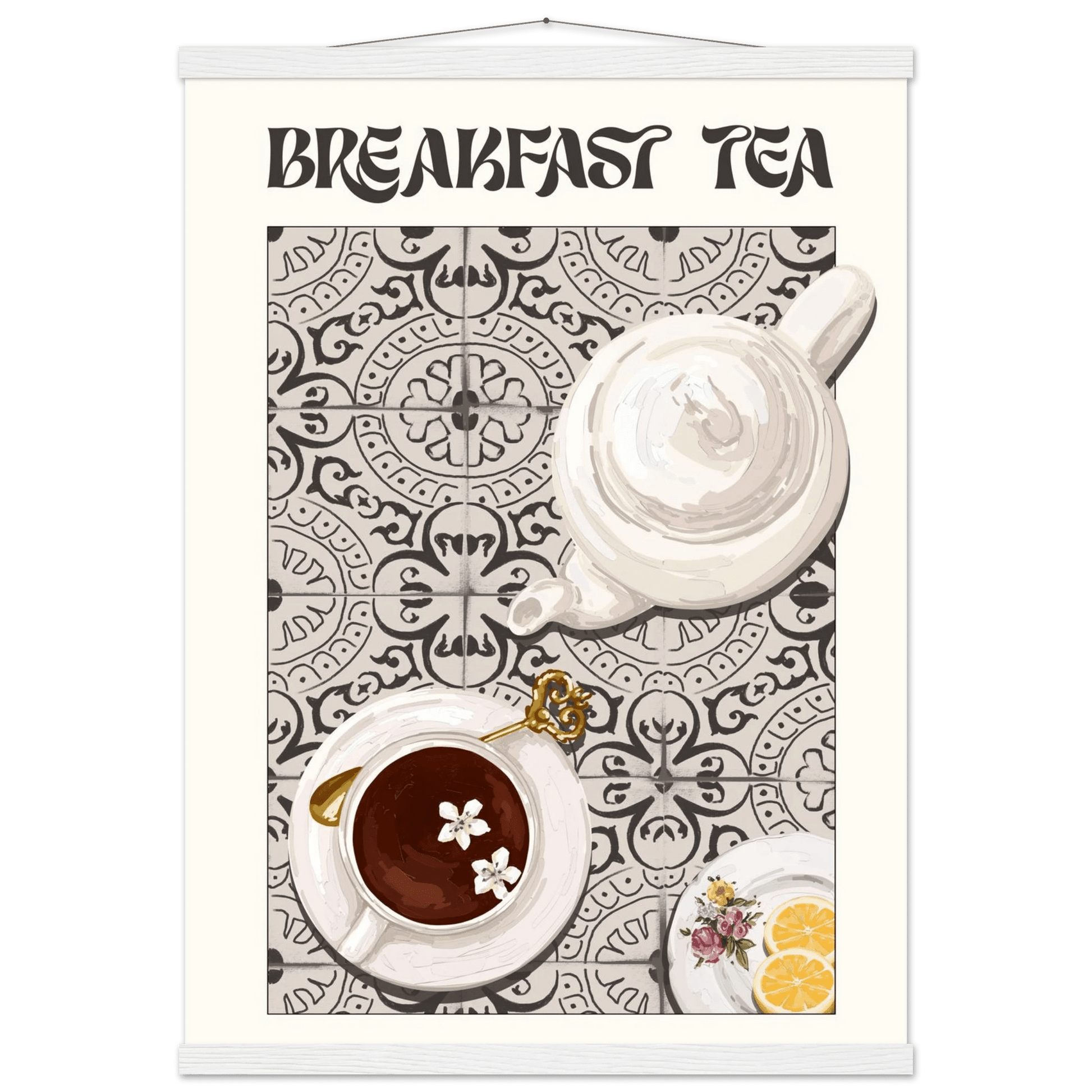 Breakfast Tea Poster – Cozy Kitchen Wall Art Print (Digital & Printed Options) - Evergreen Posters