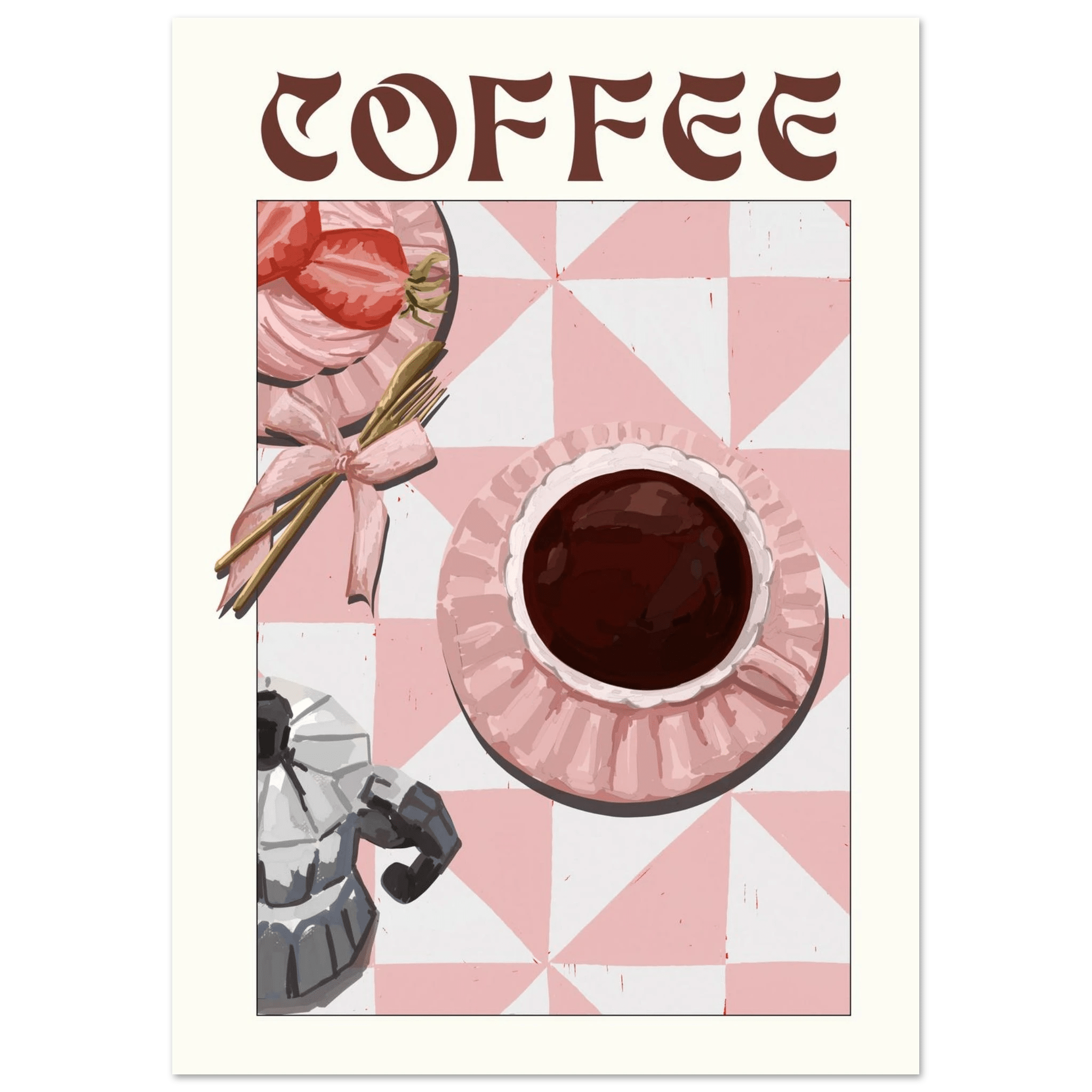 Coffee Poster – Cozy Breakfast Kitchen Wall Art Print (Digital & Printed Options) - Evergreen Posters