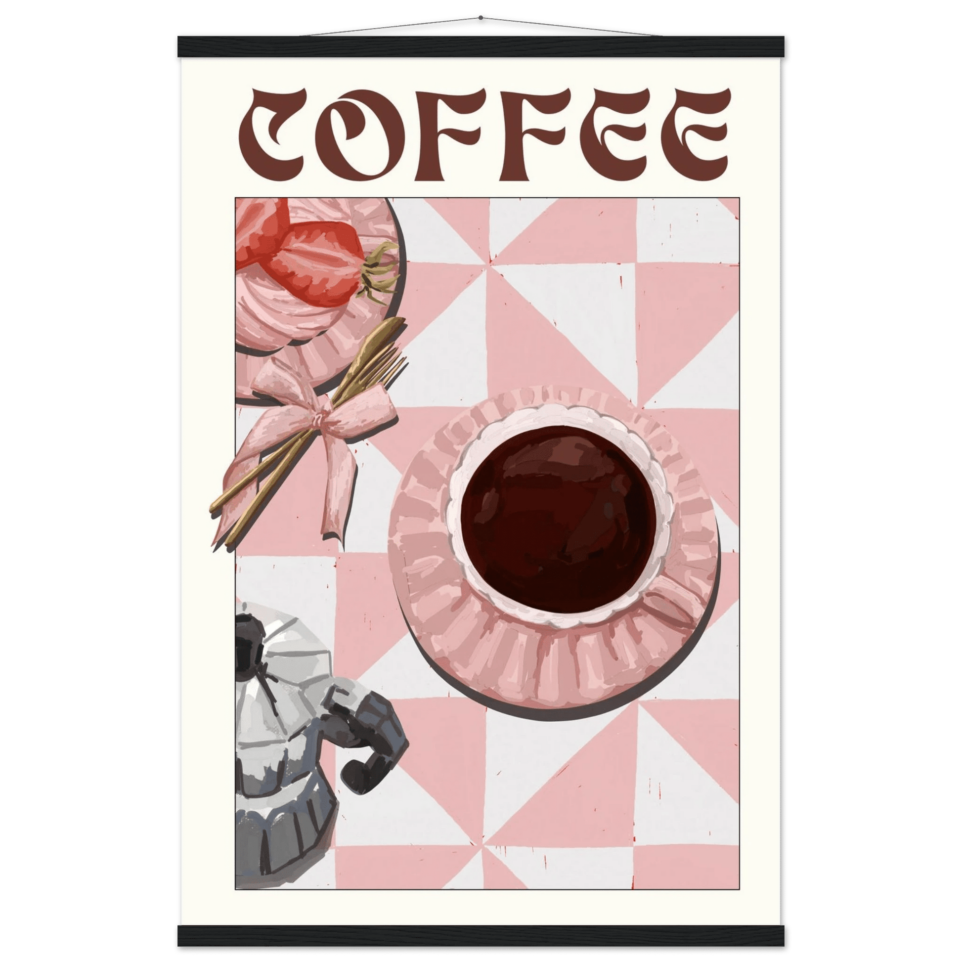 Coffee Poster – Cozy Breakfast Kitchen Wall Art Print (Digital & Printed Options) - Evergreen Posters