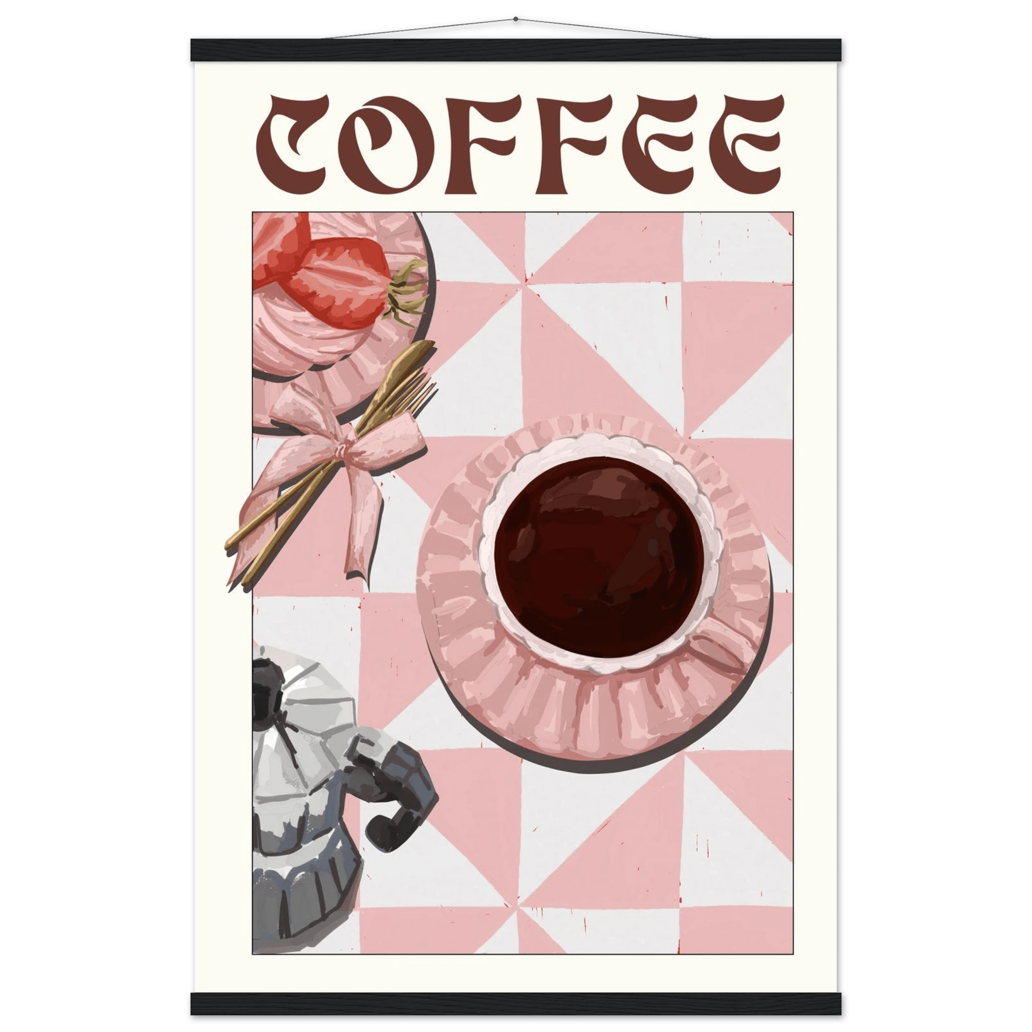 Coffee Poster – Cozy Breakfast Kitchen Wall Art Print (Digital & Printed Options) - Evergreen Posters