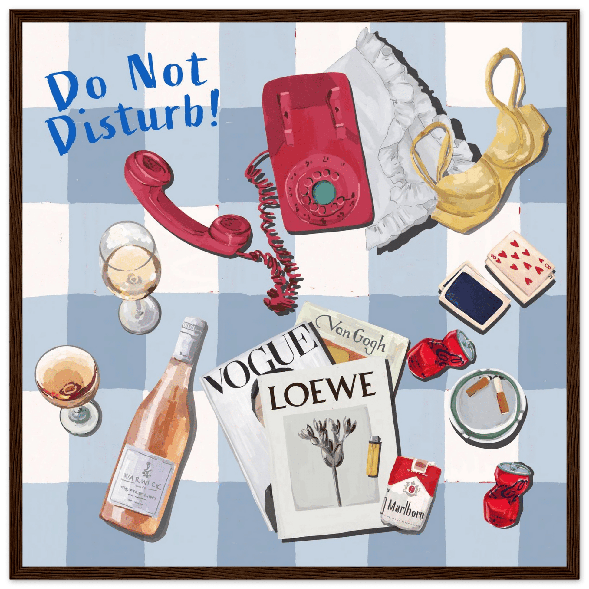 Do Not Disturb Poster | Dopamine Wall Art | Retro Bedroom Quote Print - Evergreen Posters - 11