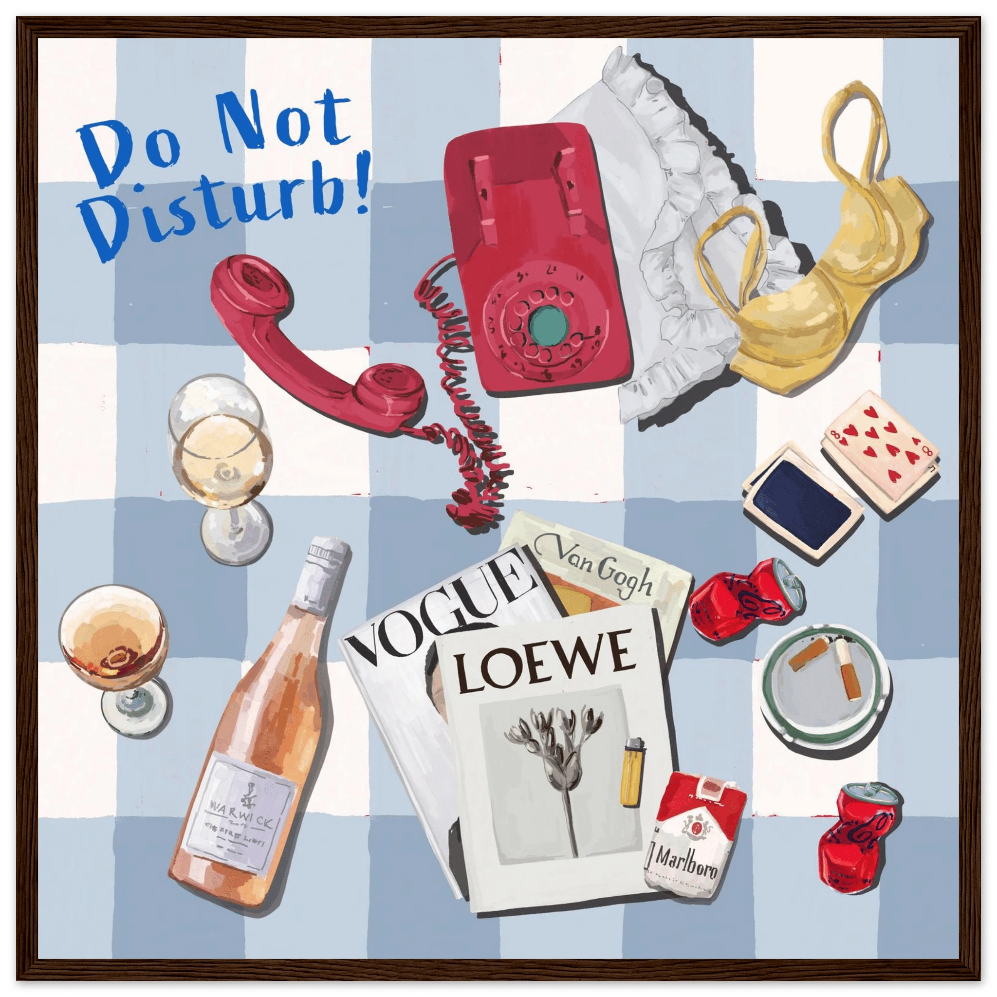 Do Not Disturb Poster | Dopamine Wall Art | Retro Bedroom Quote Print - Evergreen Posters - 11