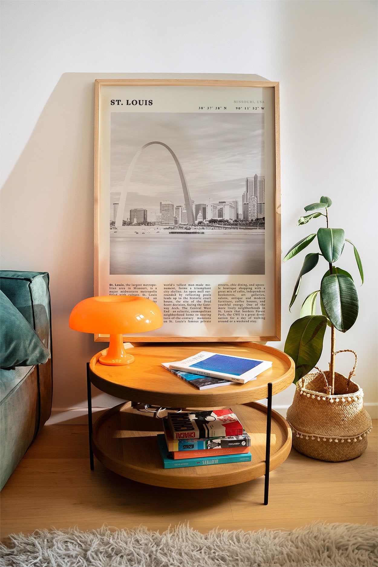 St. Louis Poster | Black & White Gateway Arch Wall Art | Missouri Travel Print - Evergreen Posters