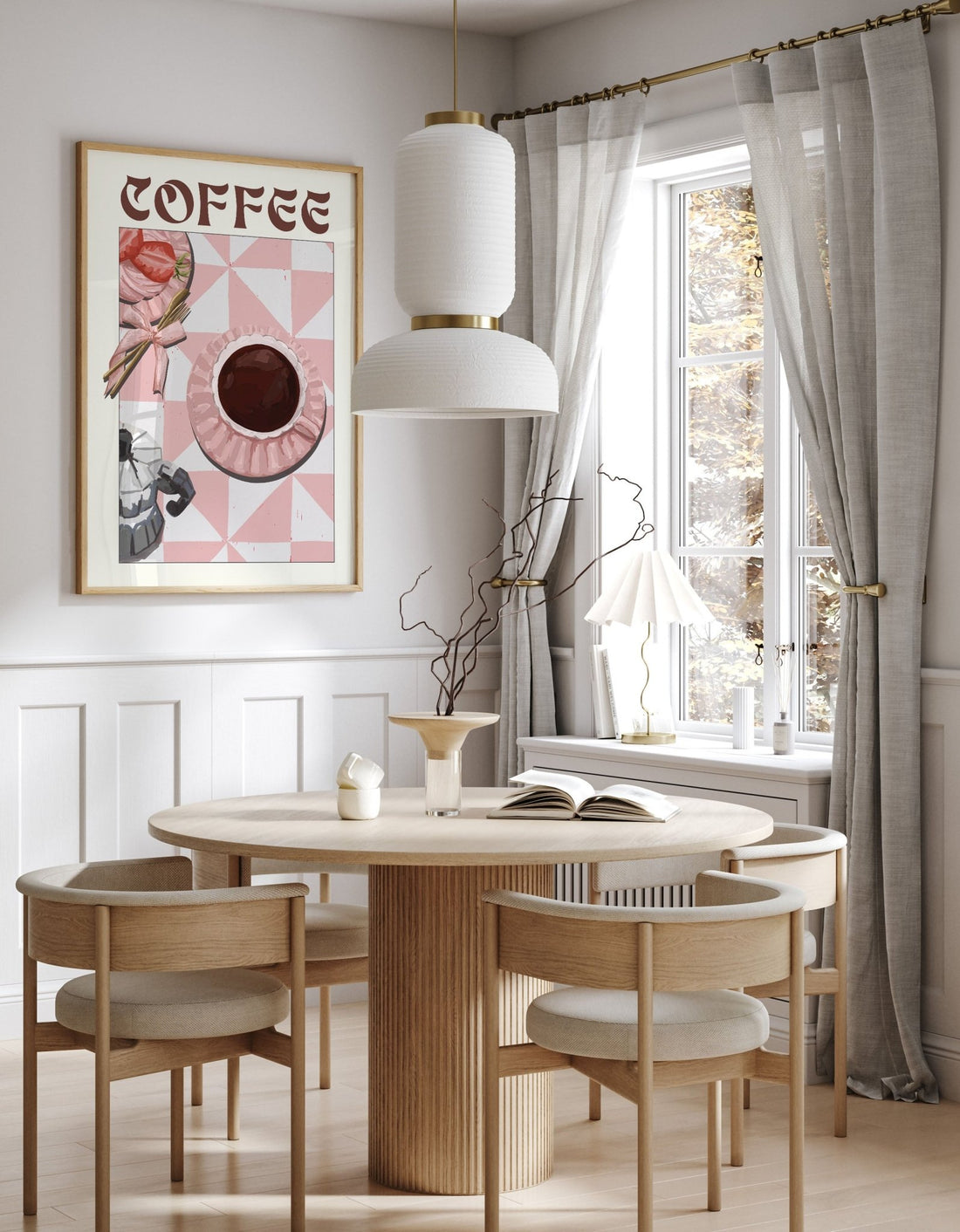 Coffee Poster – Cozy Breakfast Kitchen Wall Art Print (Digital & Printed Options) - Evergreen Posters