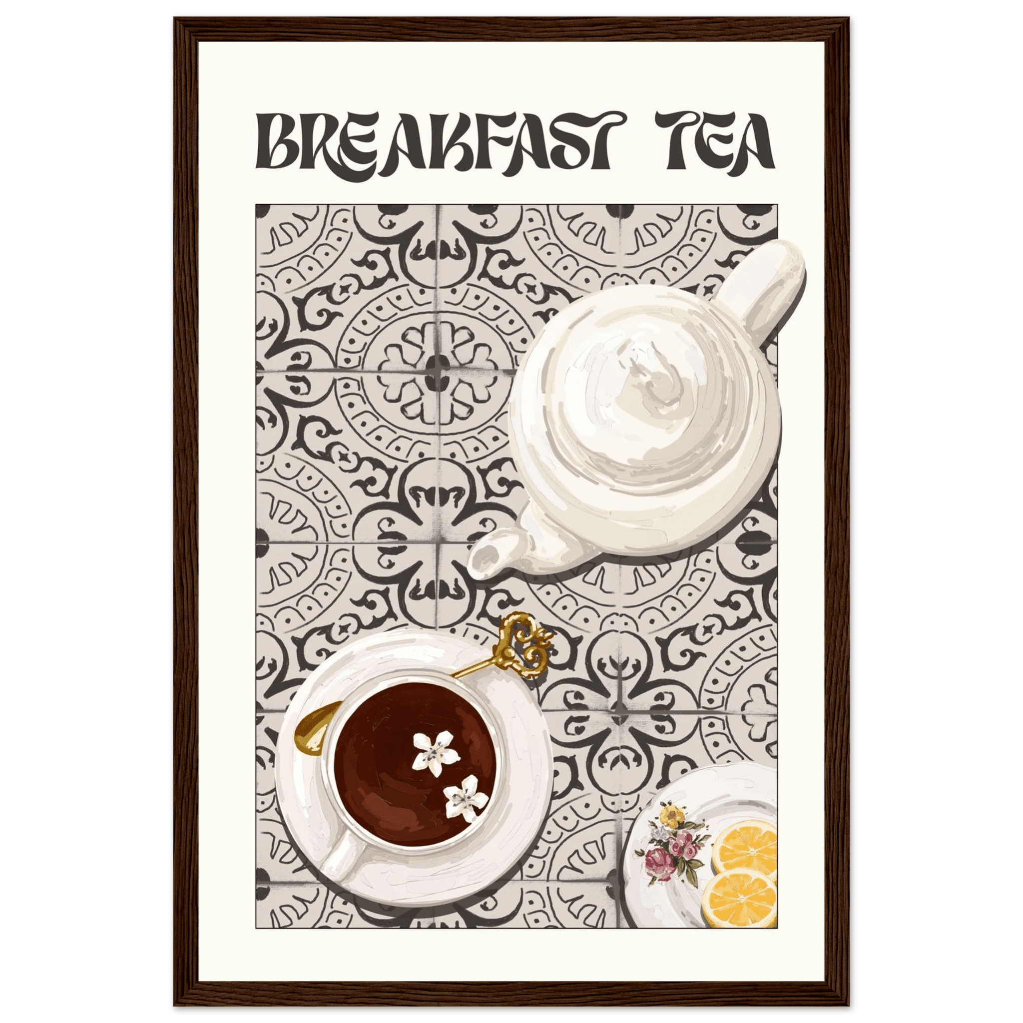 Breakfast Tea Poster – Cozy Kitchen Wall Art Print (Digital & Printed Options) - Evergreen Posters