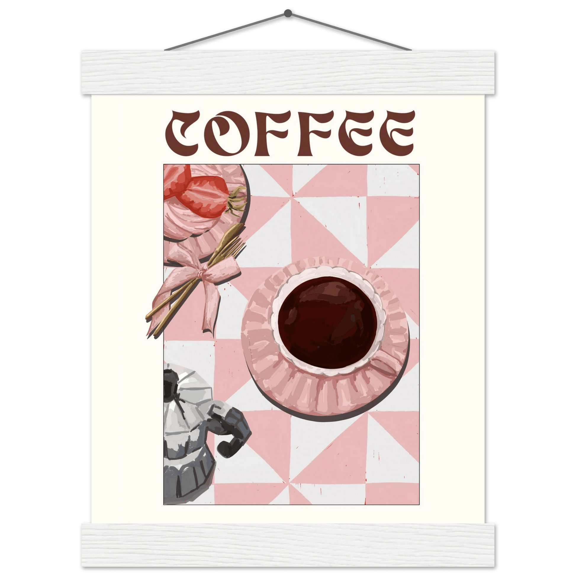 Coffee Poster – Cozy Breakfast Kitchen Wall Art Print (Digital & Printed Options) - Evergreen Posters