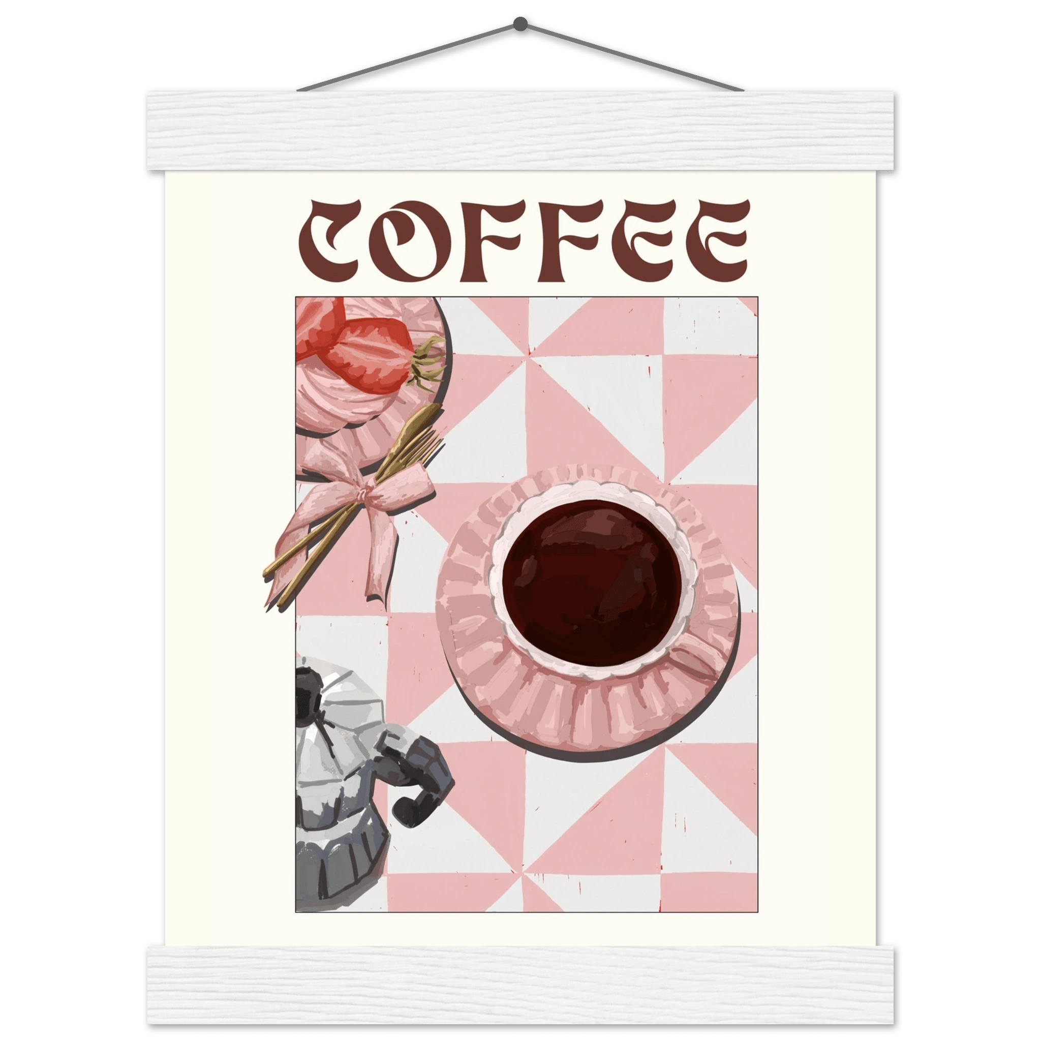 Coffee Poster – Cozy Breakfast Kitchen Wall Art Print (Digital & Printed Options) - Evergreen Posters