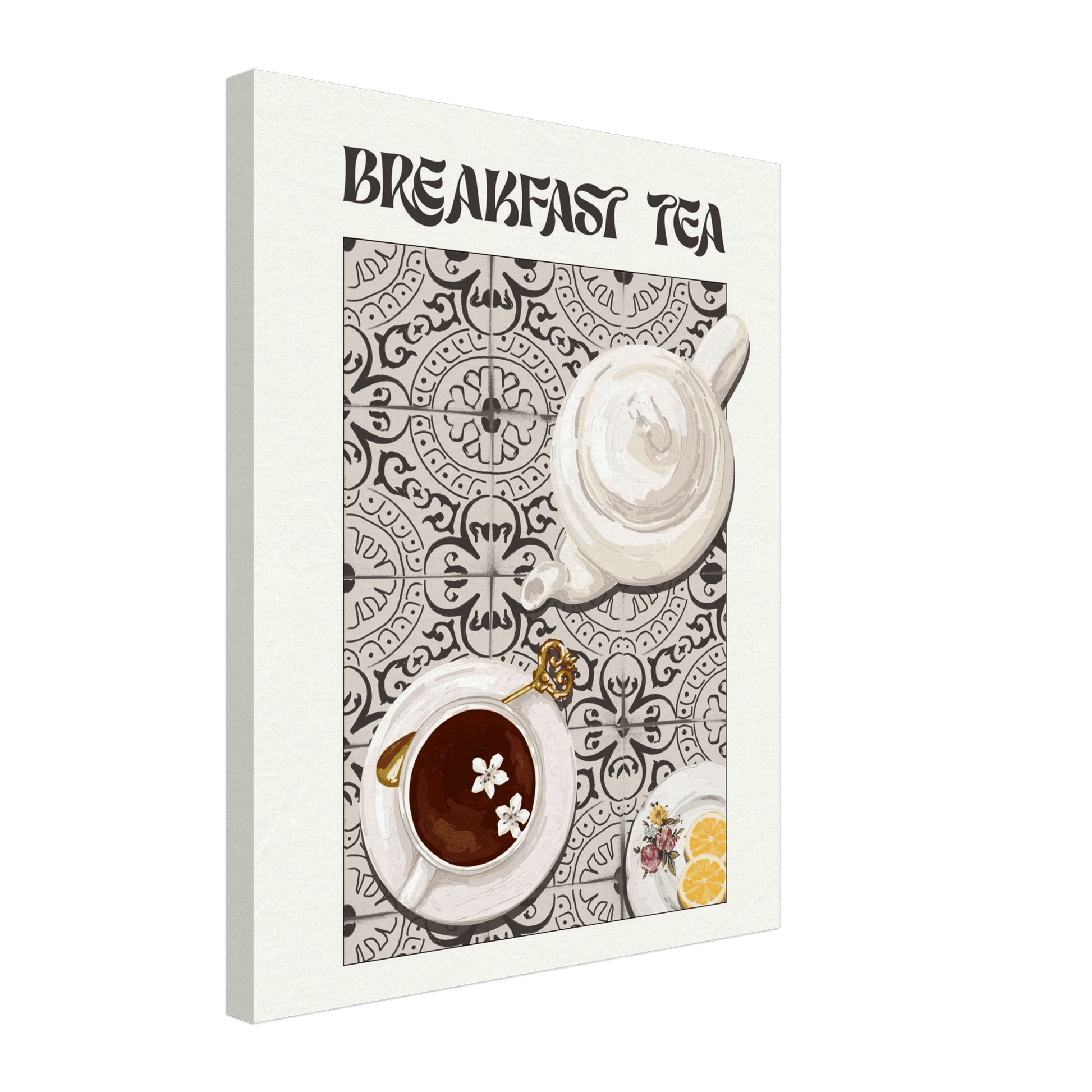 Breakfast Tea Poster – Cozy Kitchen Wall Art Print (Digital & Printed Options) - Evergreen Posters
