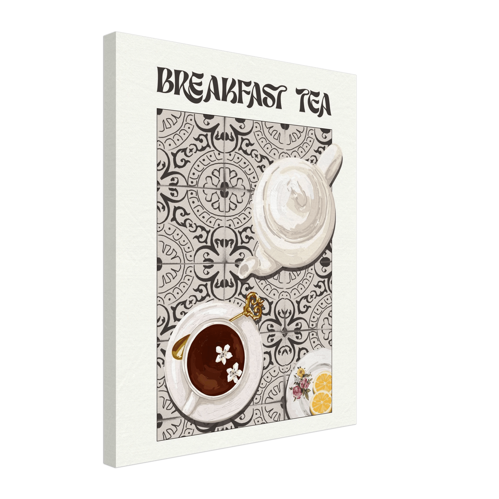 Breakfast Tea Poster – Cozy Kitchen Wall Art Print (Digital & Printed Options) - Evergreen Posters